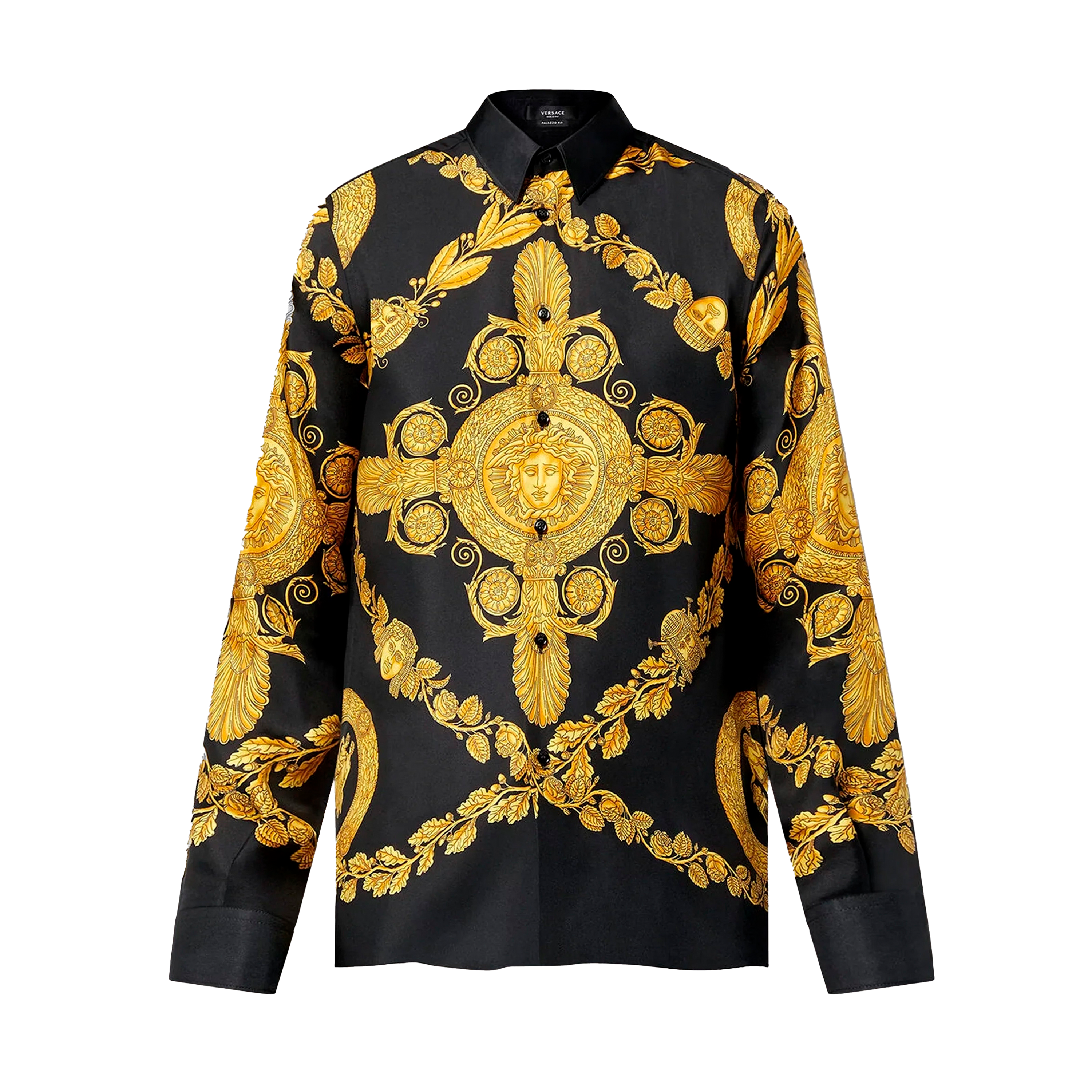Camisa Negra Versace Baroque