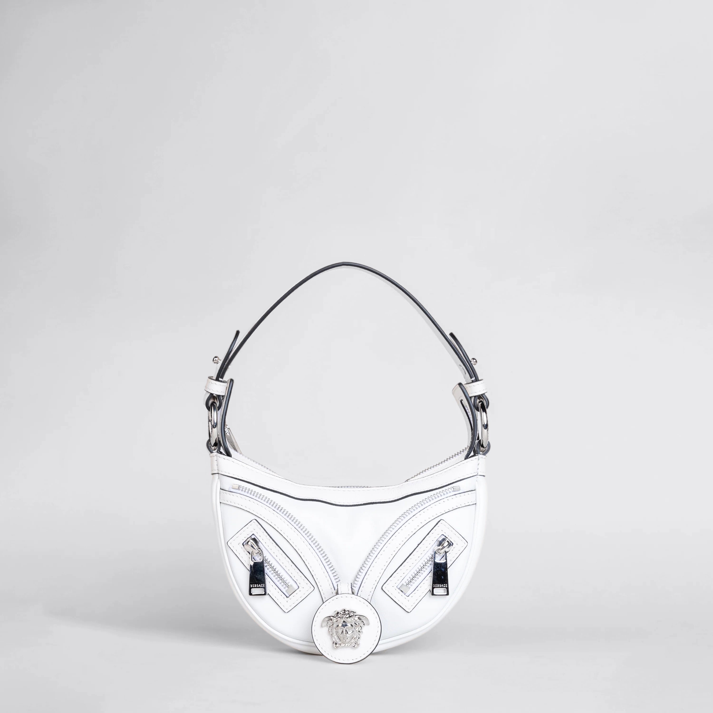 Cartera Blanca Versace Medium Repeat