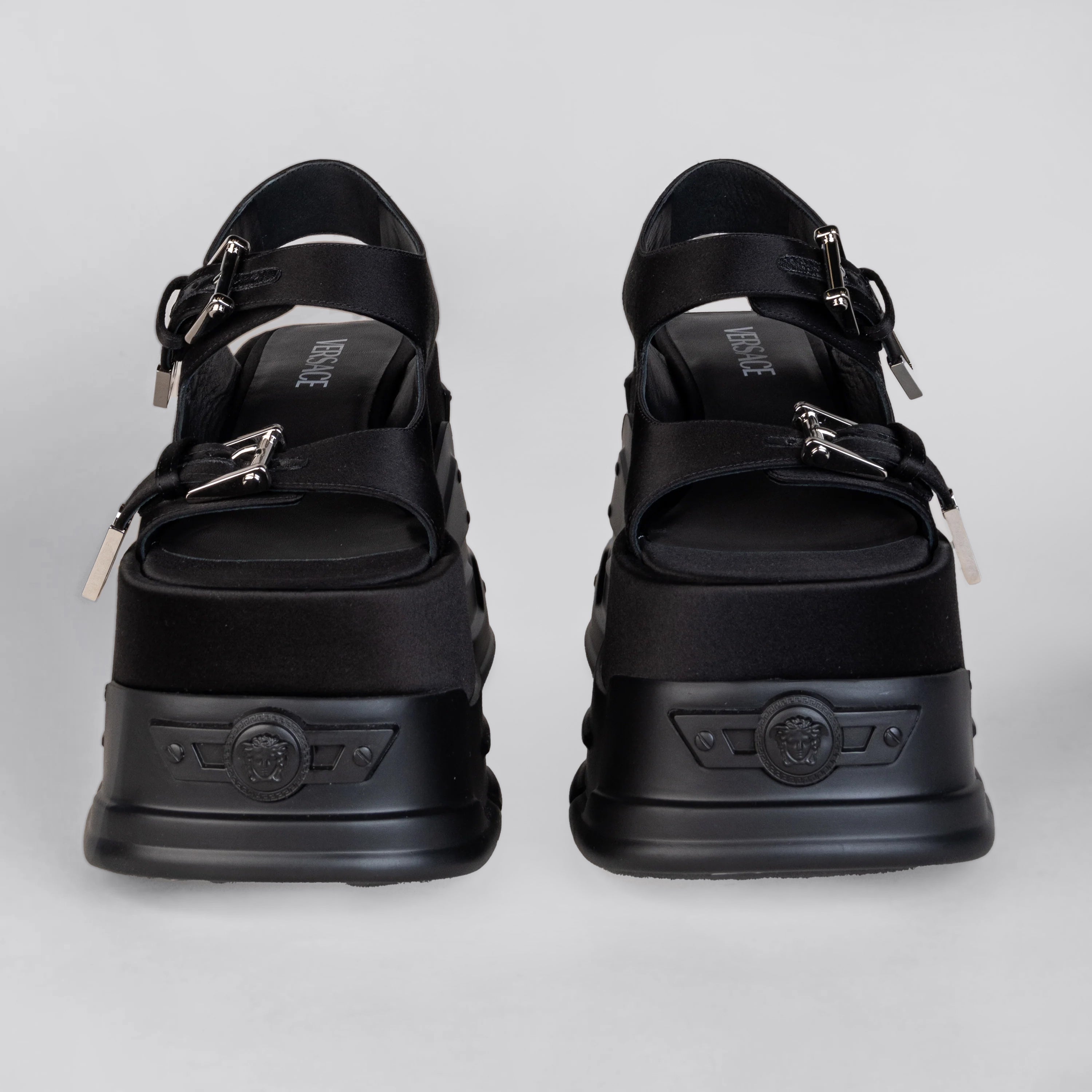 Sandalias Negras Versace Anthem