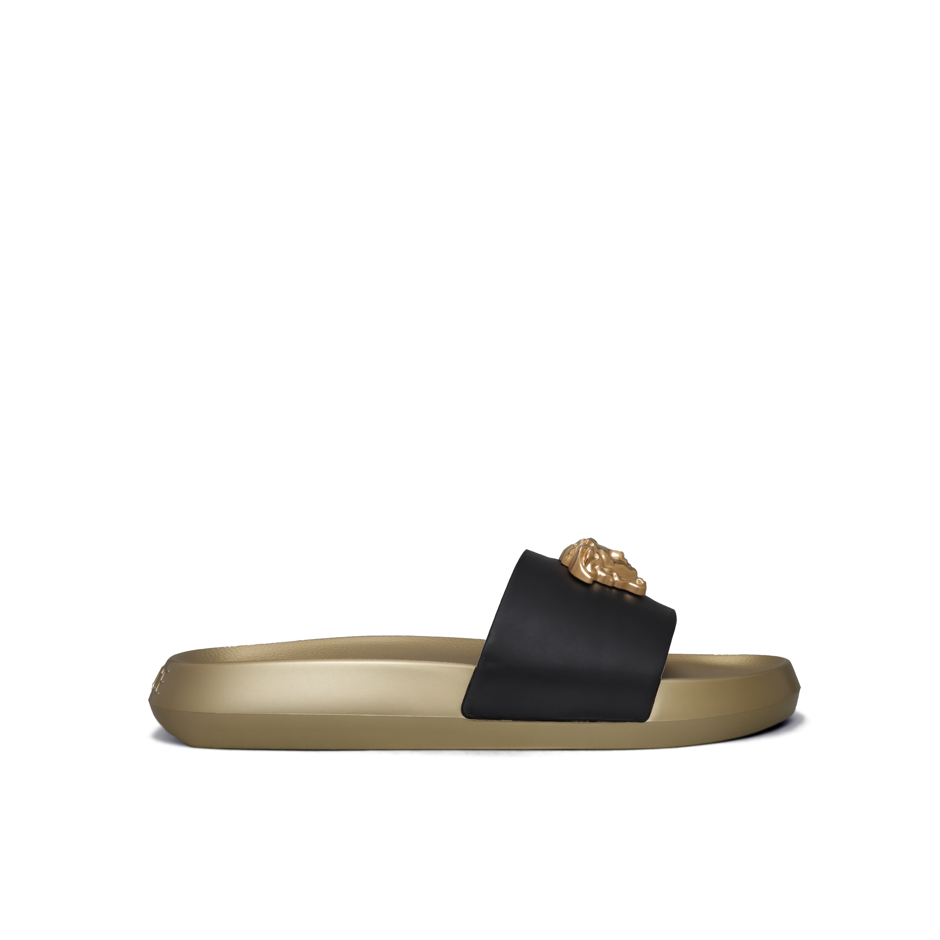 Sandalias Negras Versace Medusa