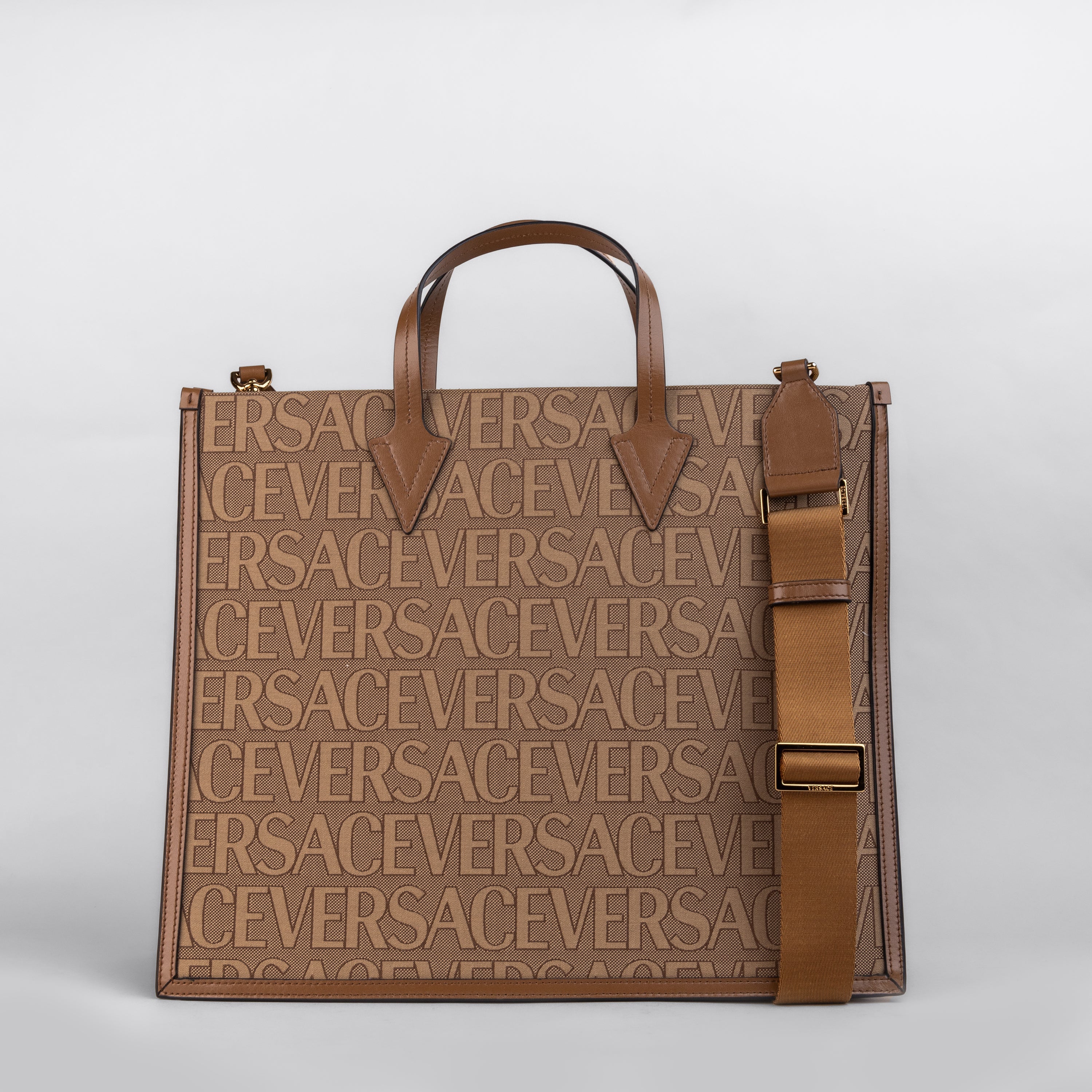 Bolso Beige Versace Allover Monogram