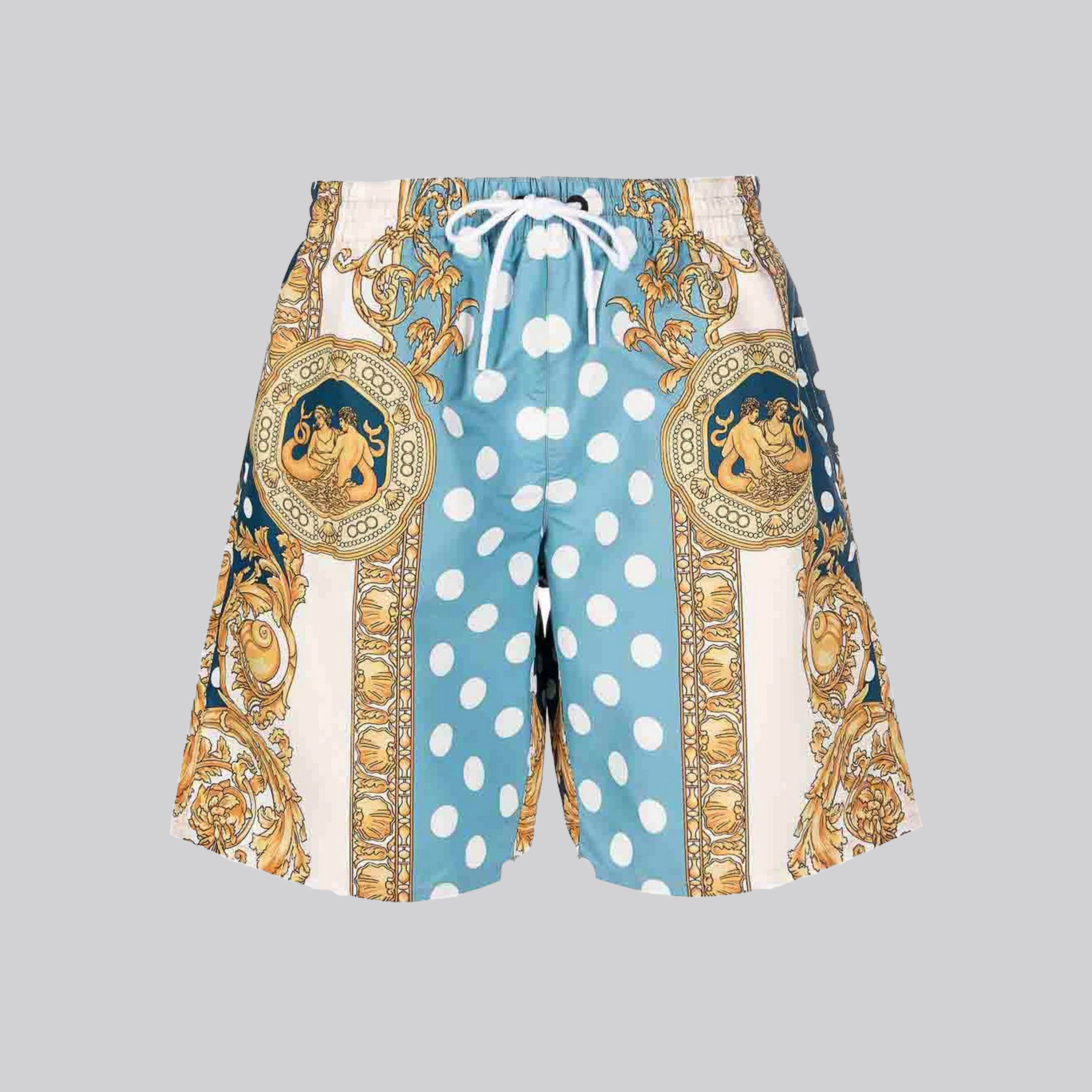 Pantaloneta Celeste Versace Seashell Baroque