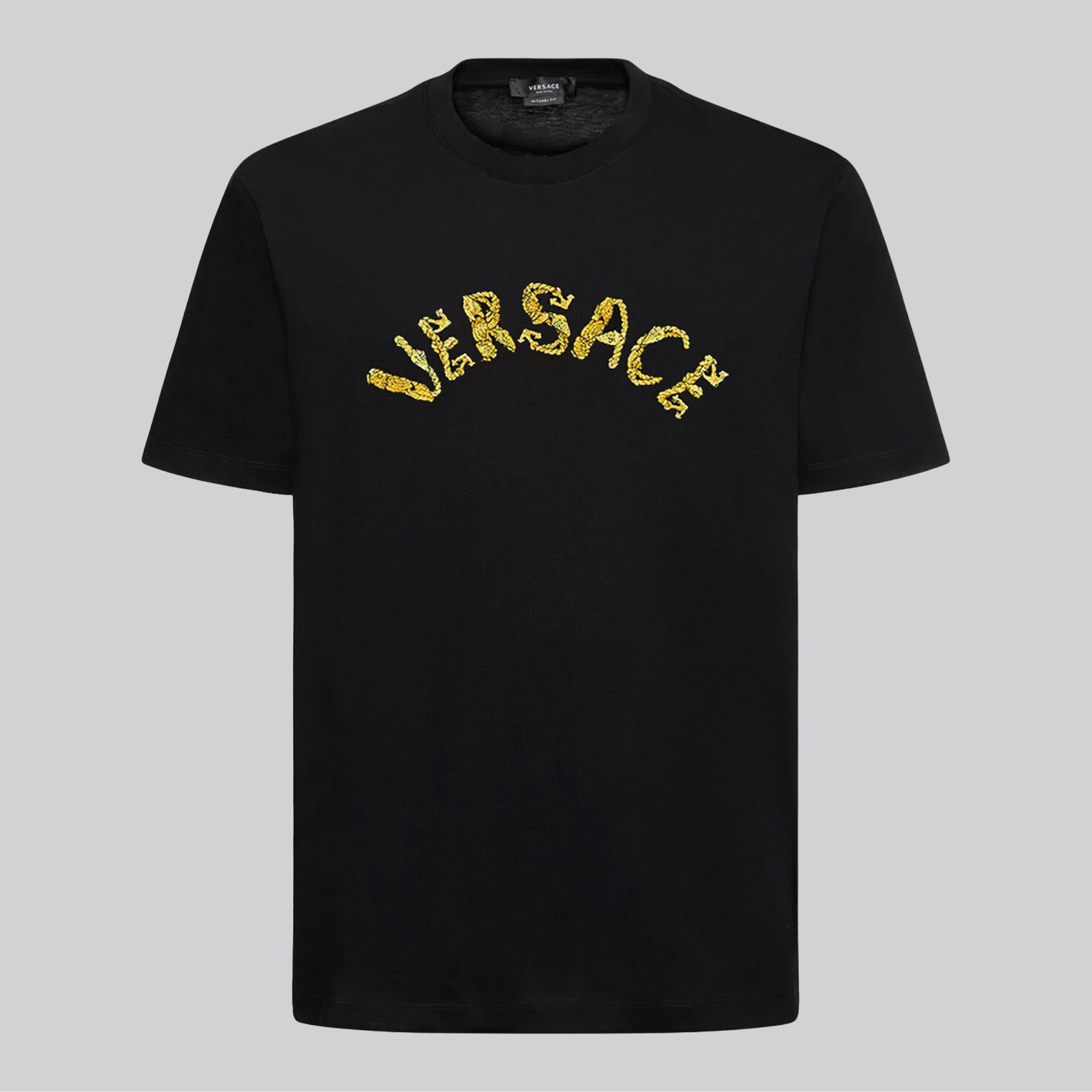 Camiseta Negra Versace Seashell