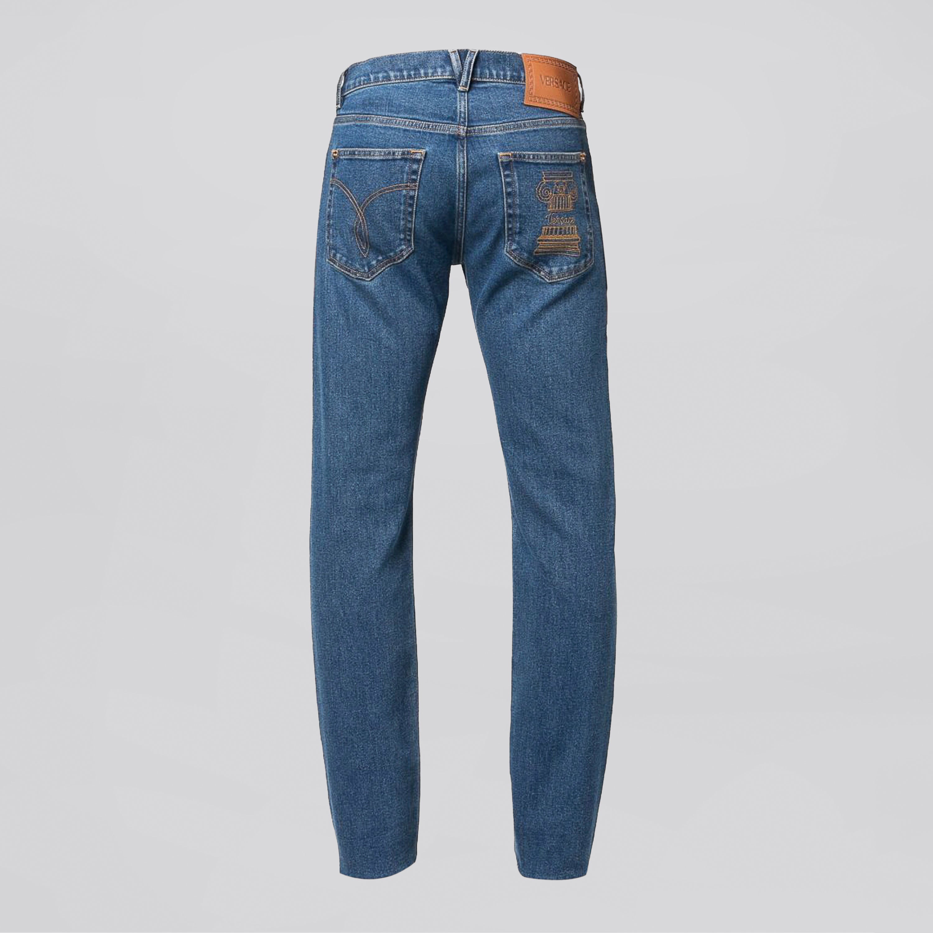 Jeans Denim Versace Medusa