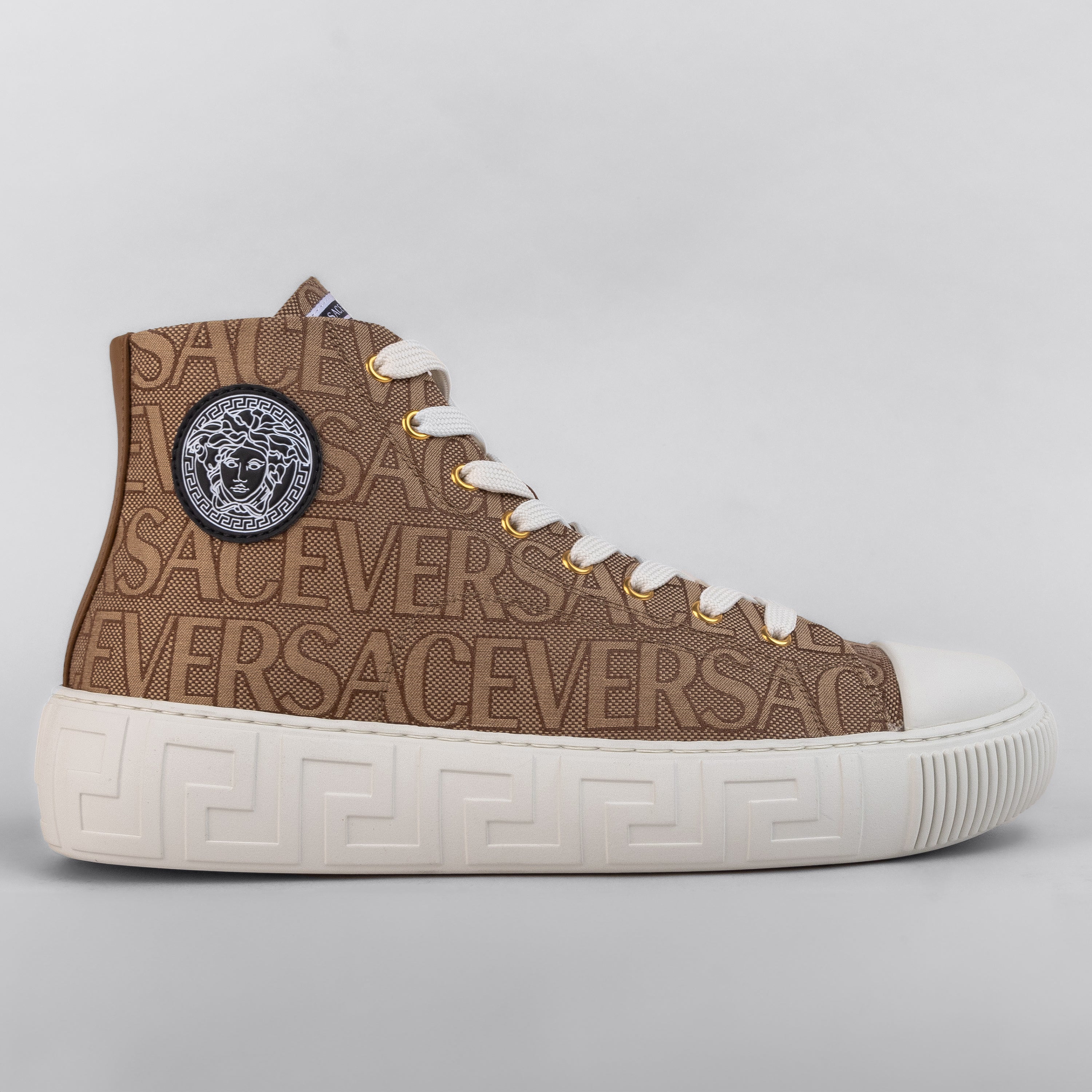 Sneakers Beige Versace Monogram