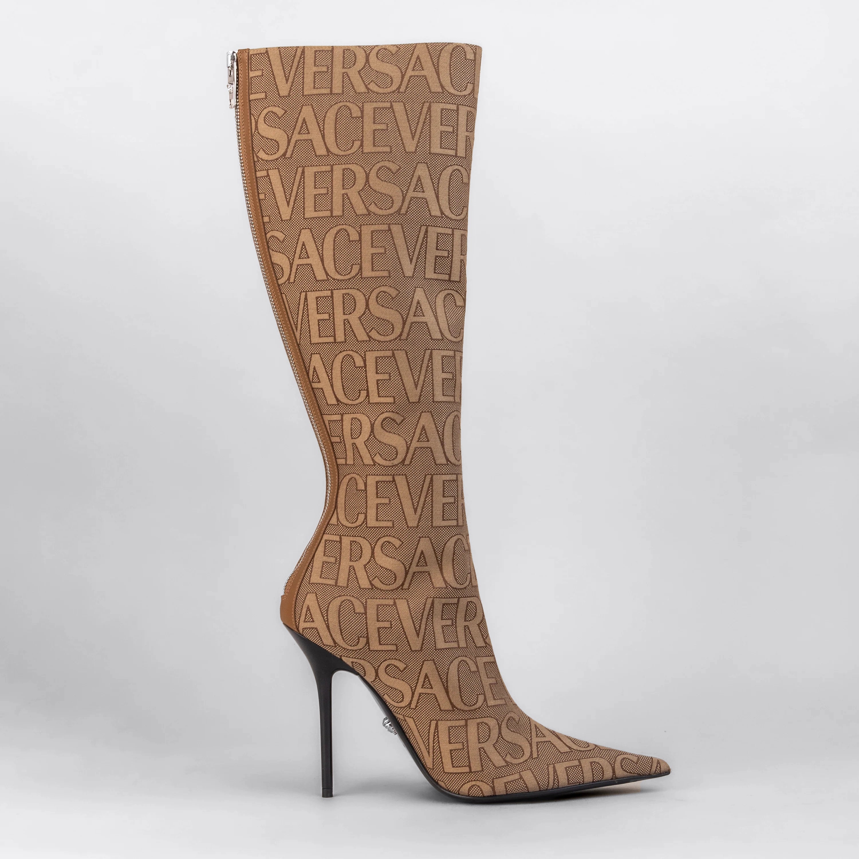 Botas Beige Versace Monogram