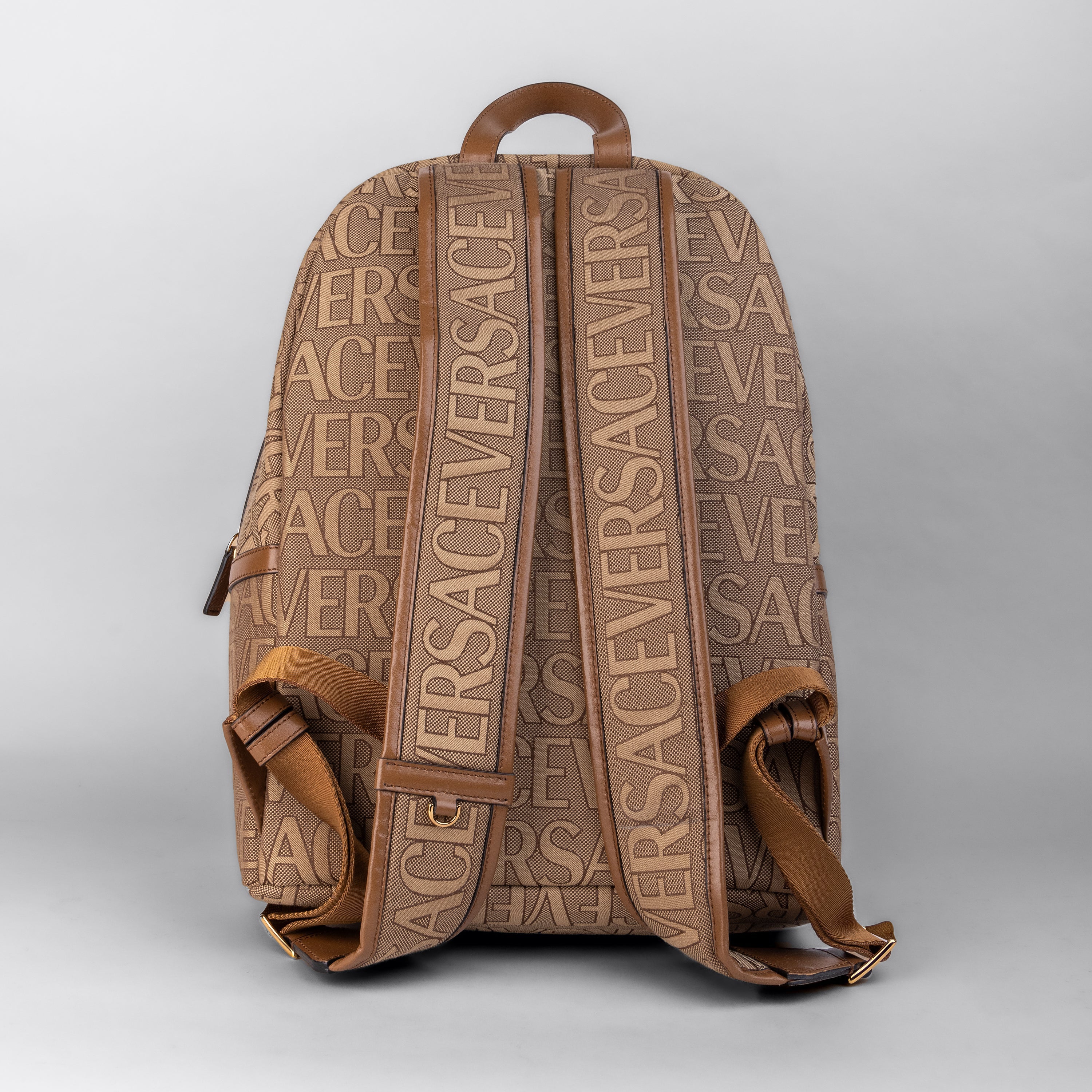 Morral Beige Versace Allover Monogram