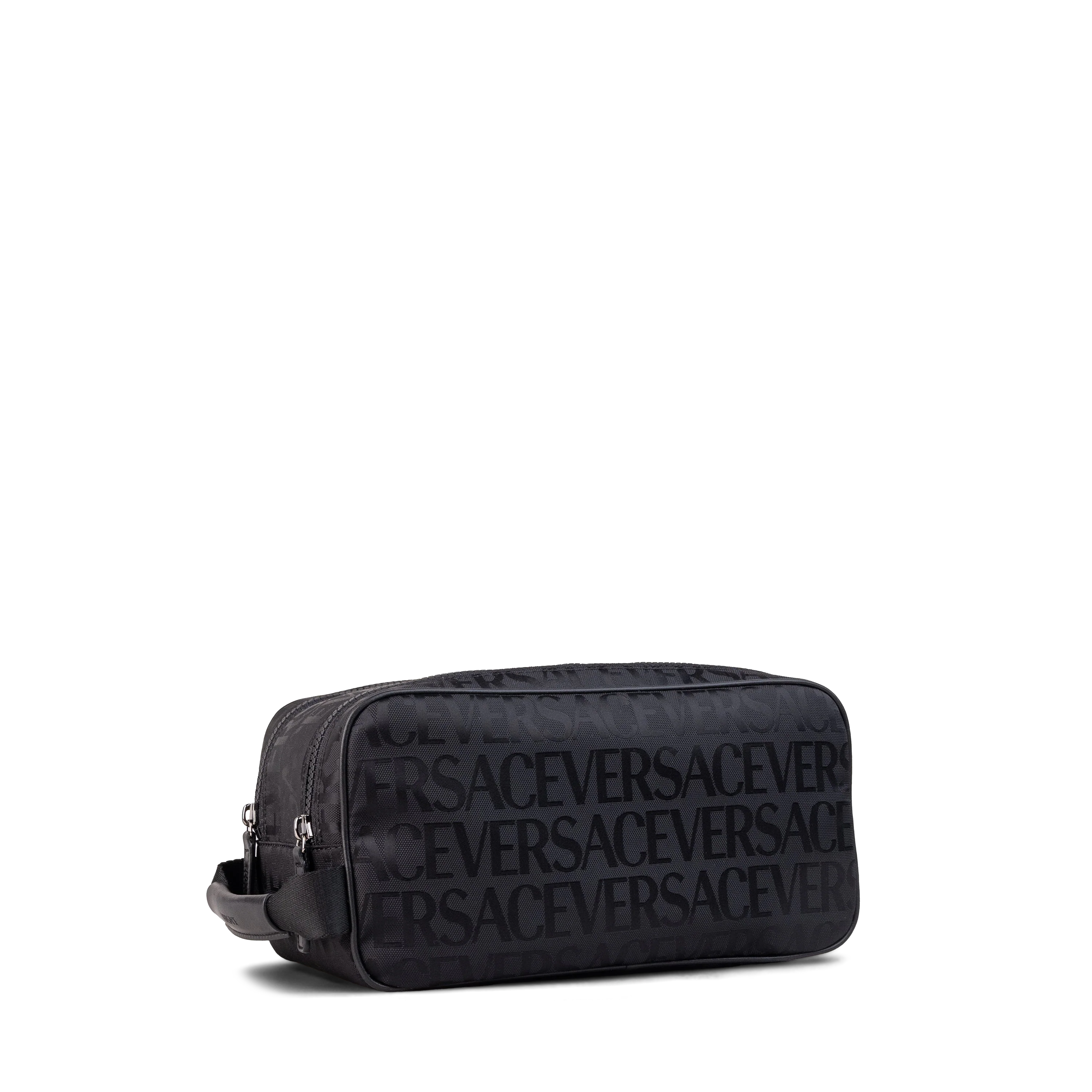 Bolso Neceser Negro Negro Versace Monogram