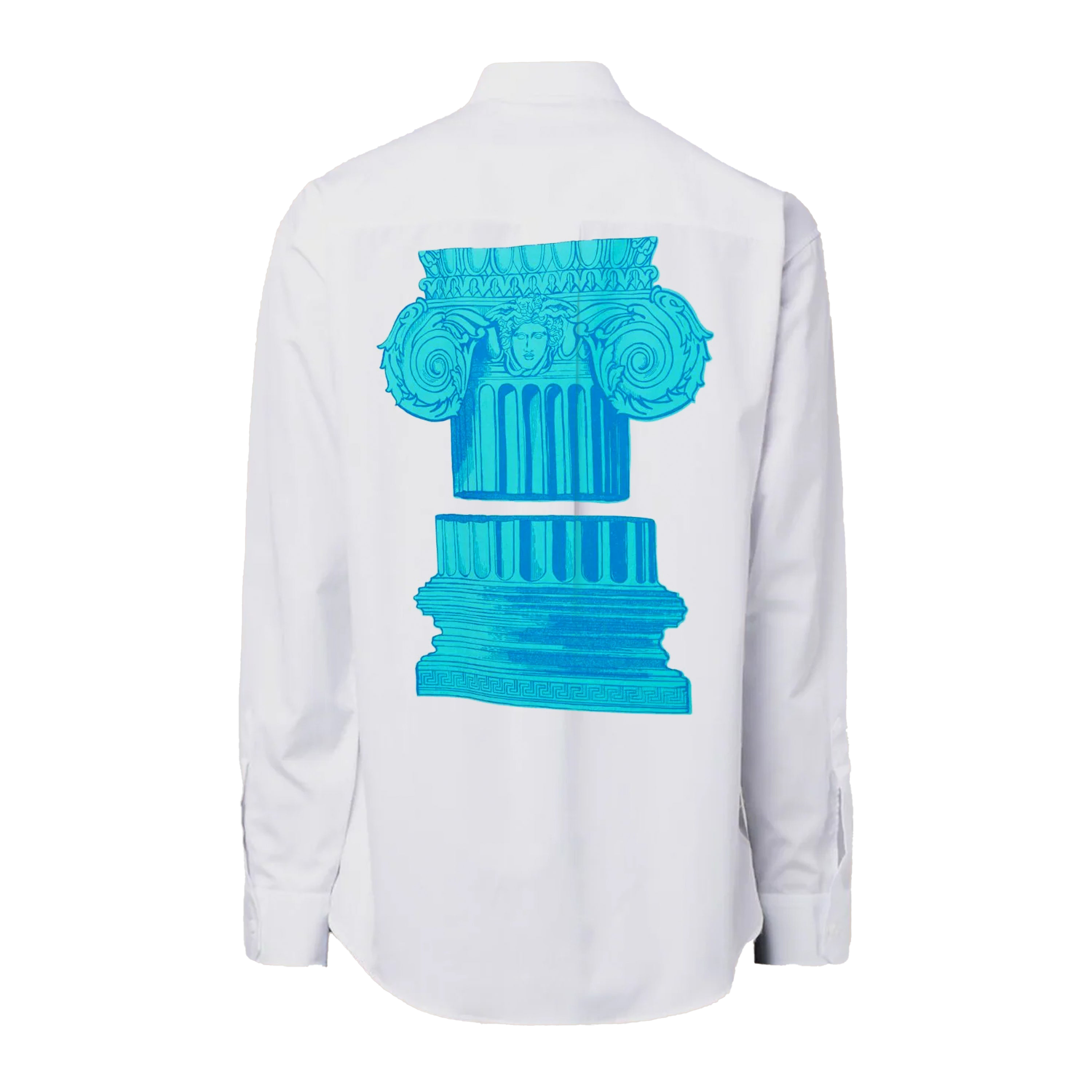 Camisa Blanca Versace Blue Logo