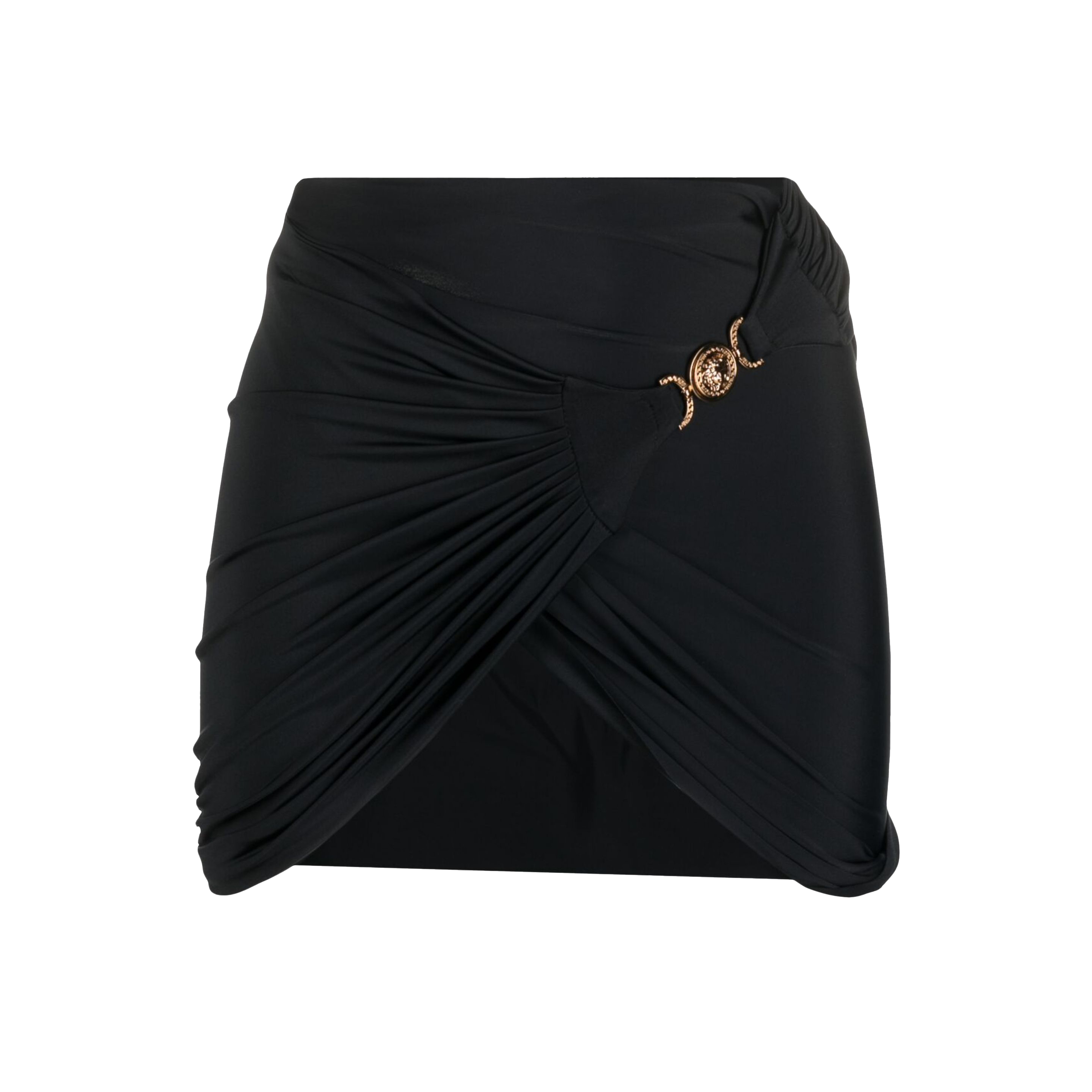 Falda Negra Versace Plaque