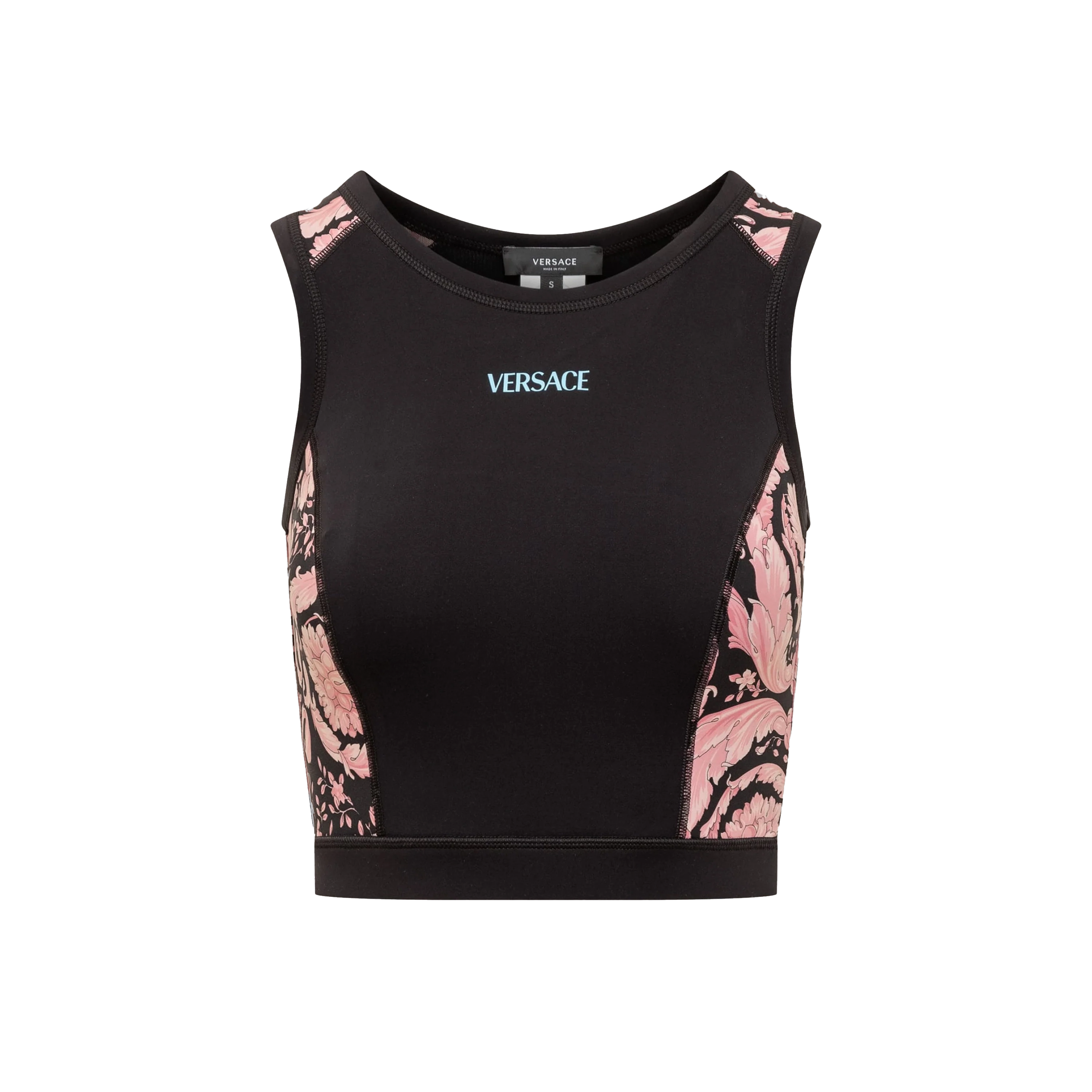 Top Negro Versace Pink Baroque