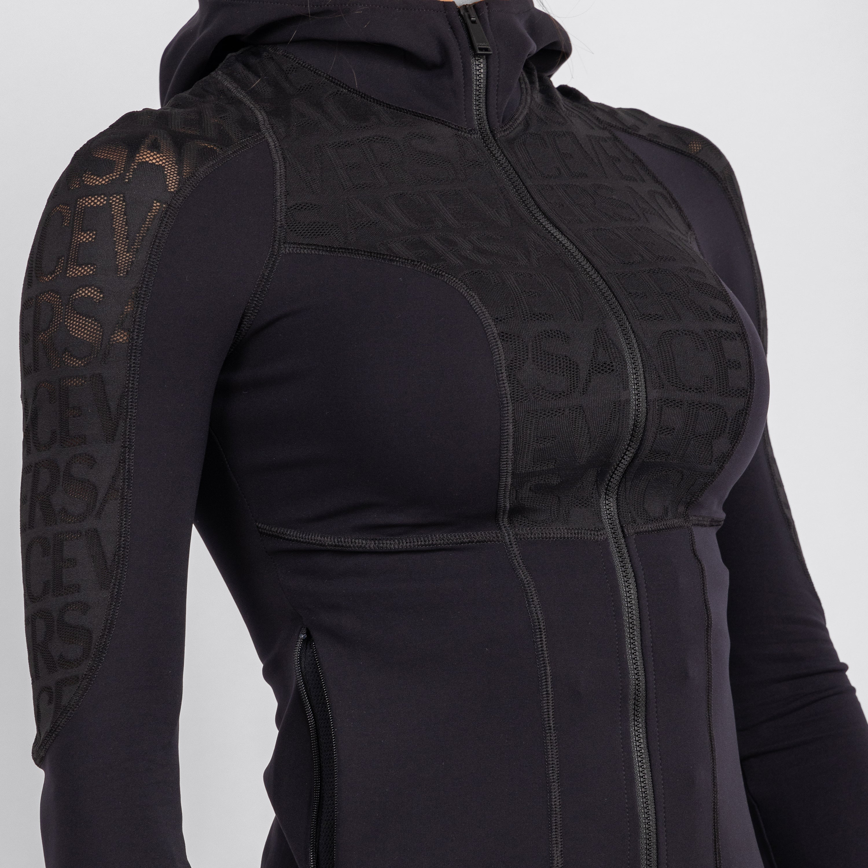 Chaqueta Negra Versace Monogram
