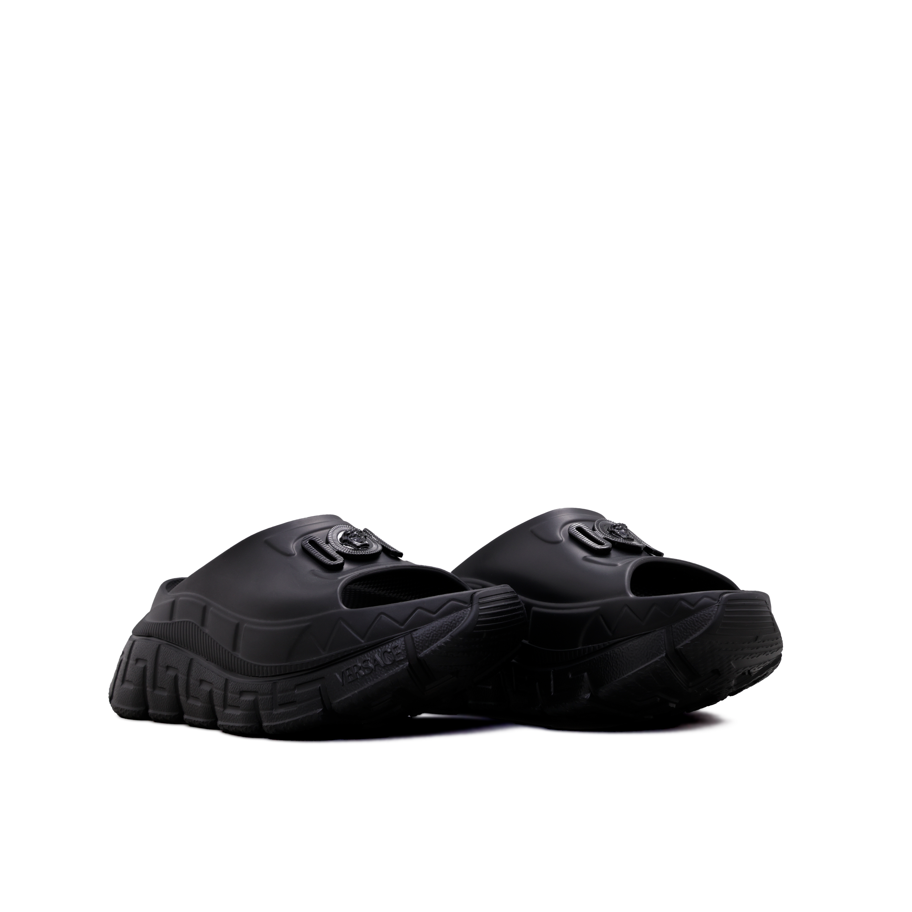 Sandalias Negras Versace 95 Medusa