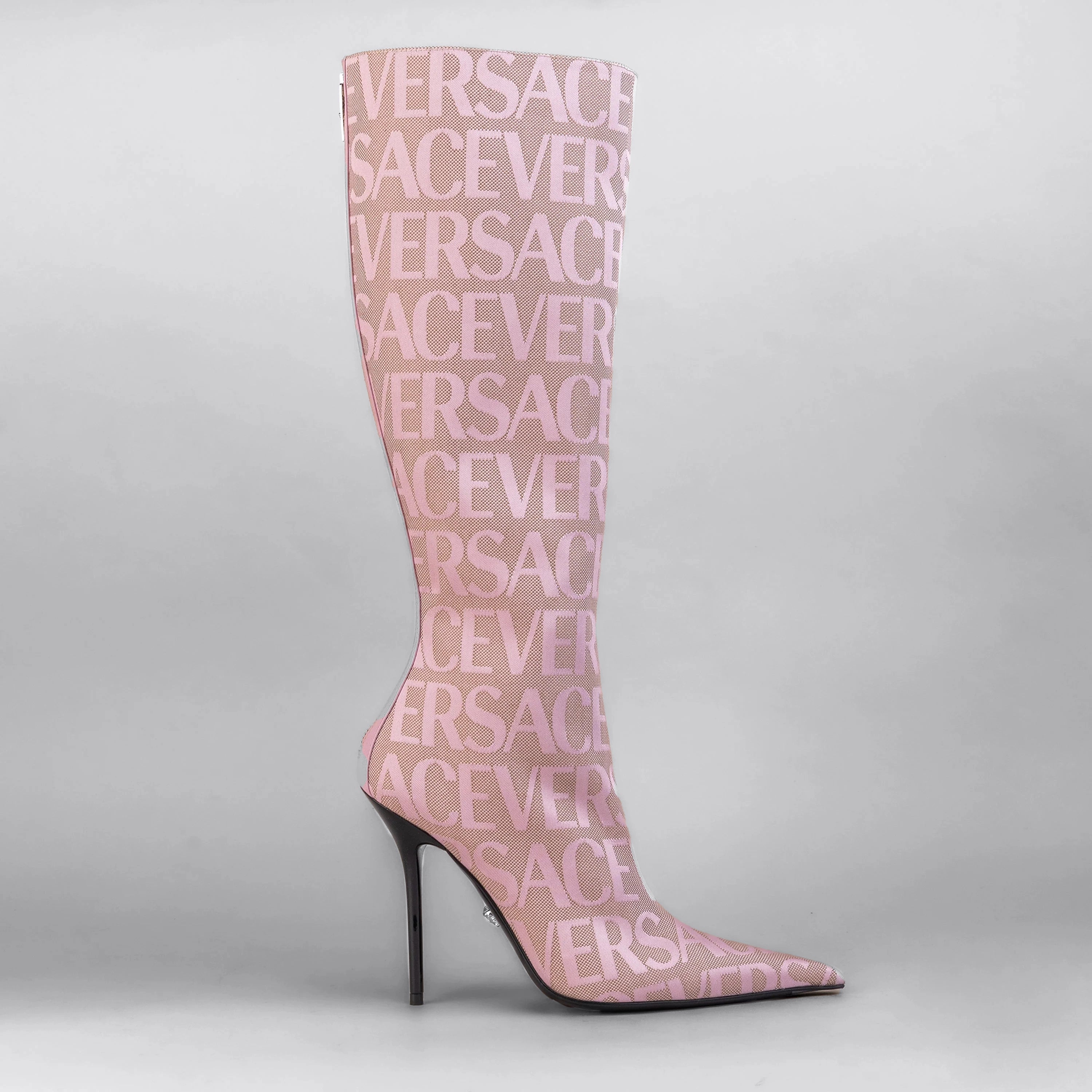 Botas Rosadas Versace Monogram