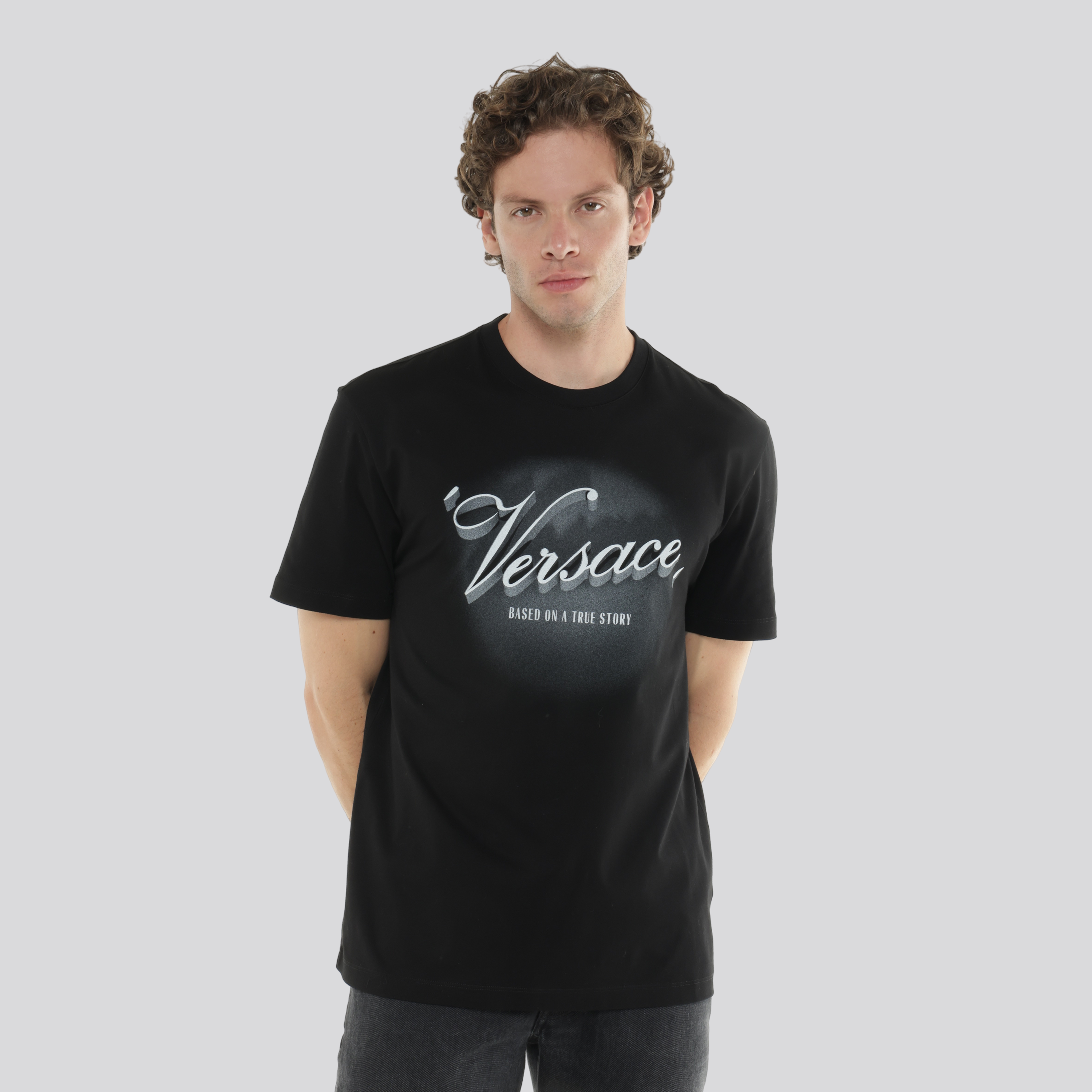 Camiseta Negra Versace Based
