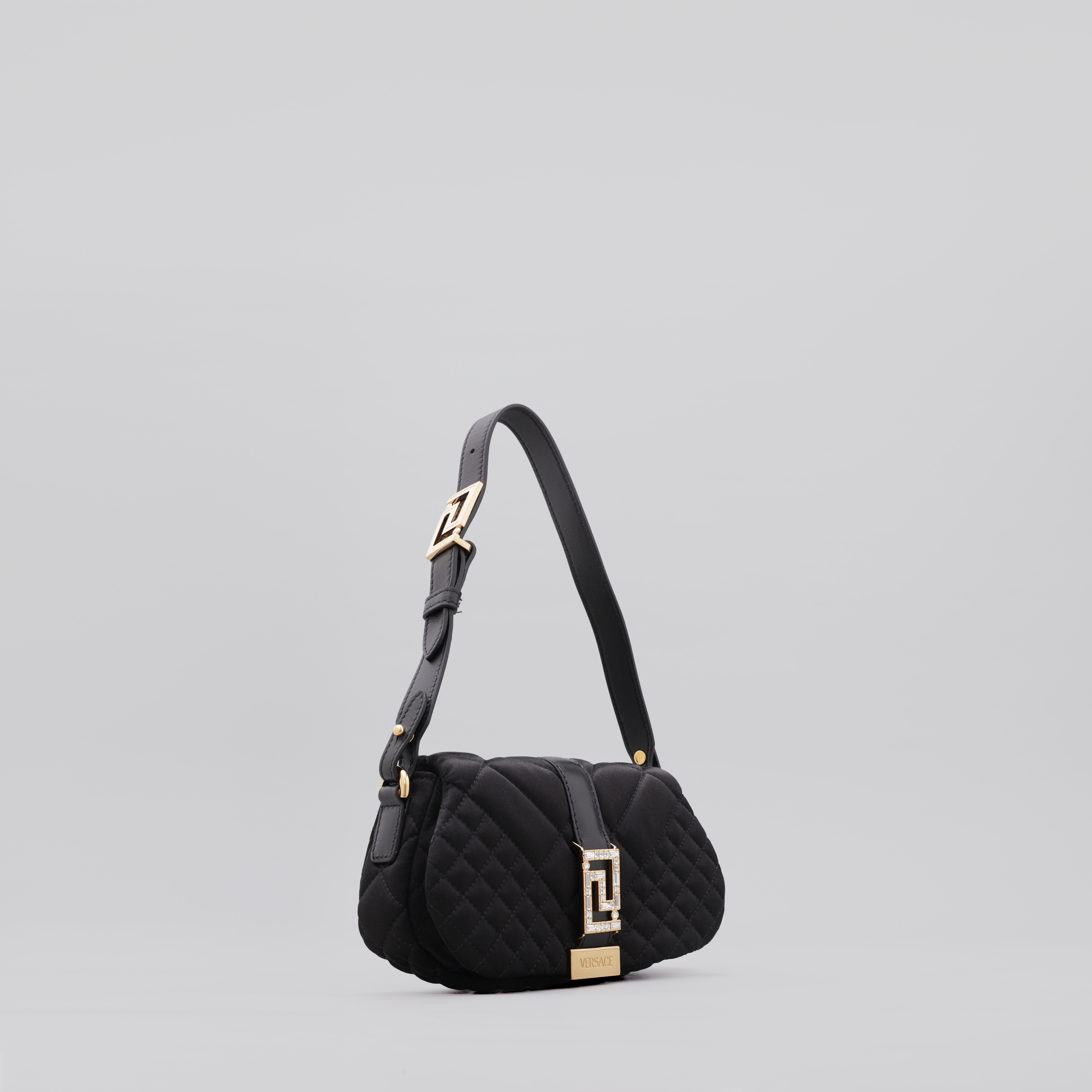 Cartera Negro Versace Greca Goddess