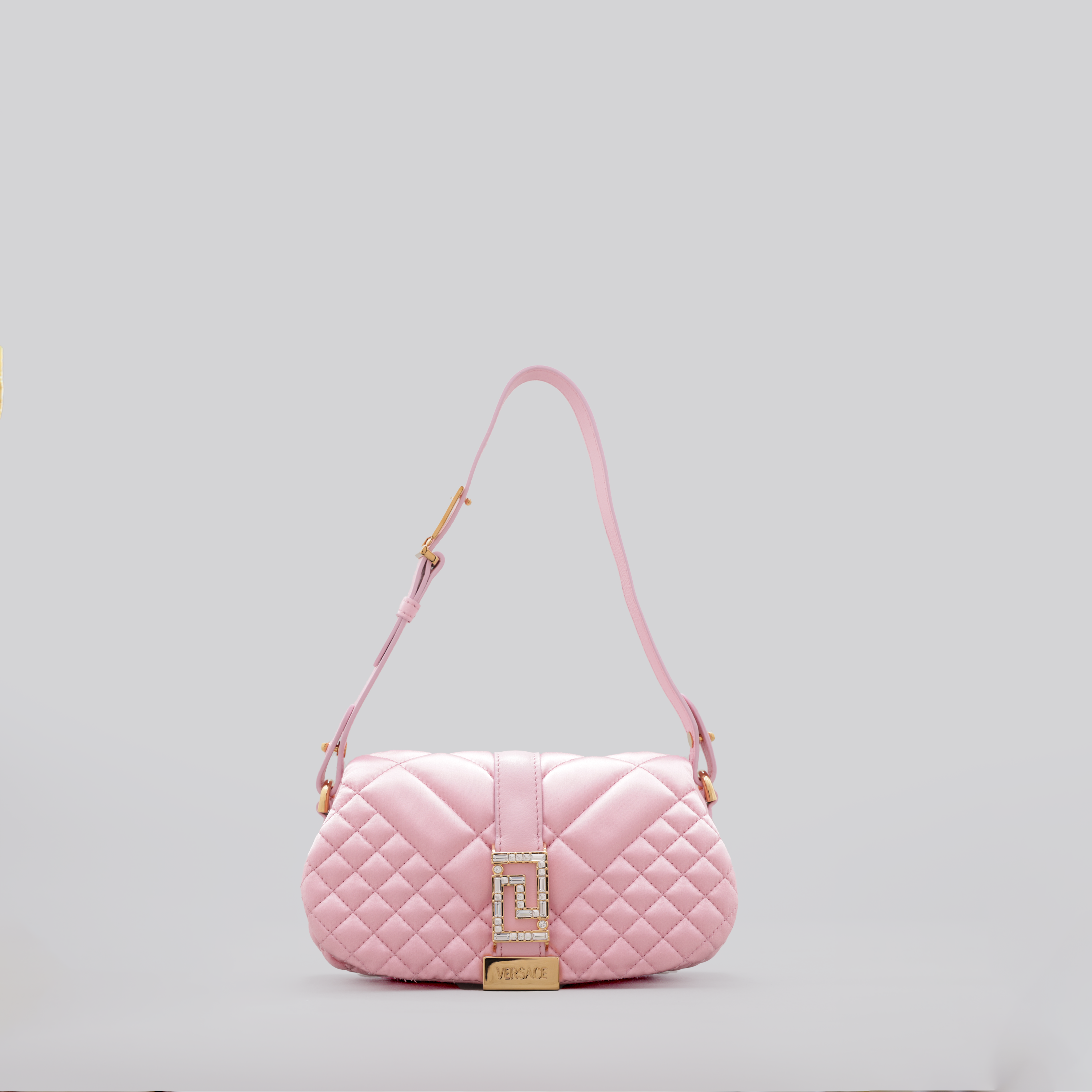 Cartera Rosado Versace Greca Goddess