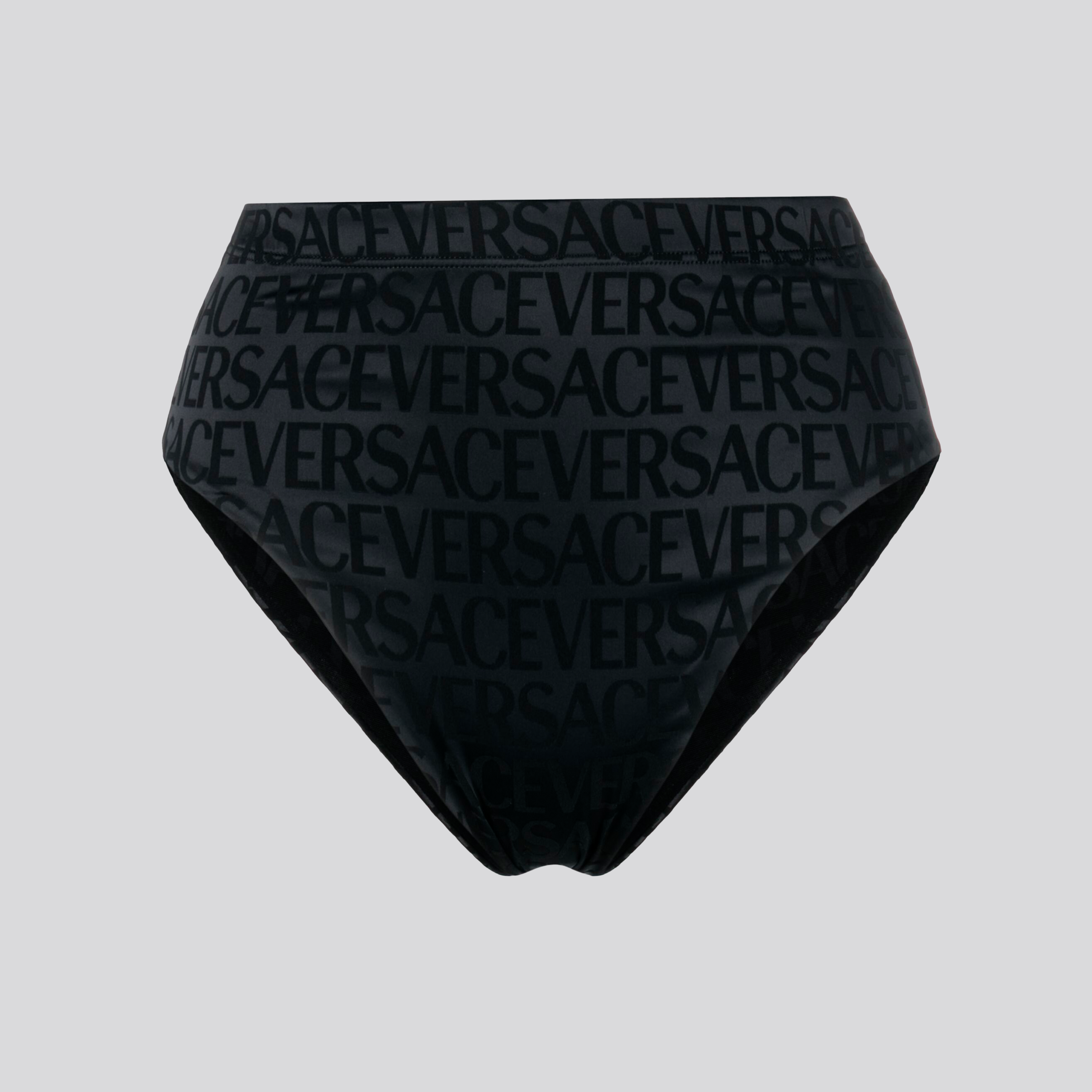 Bikini Negro Versace Bottom Monogram