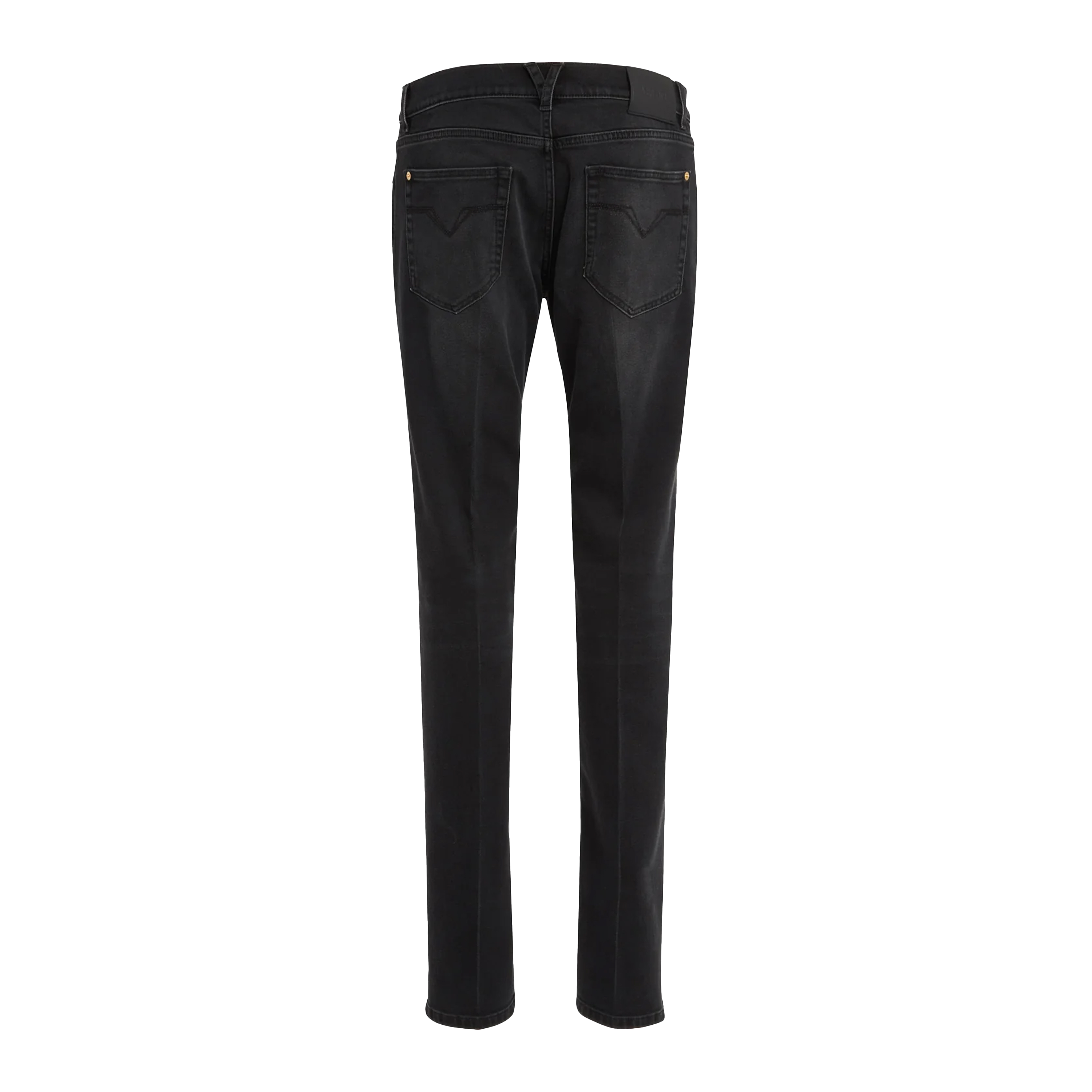 Jeans Negro Versace Plaque