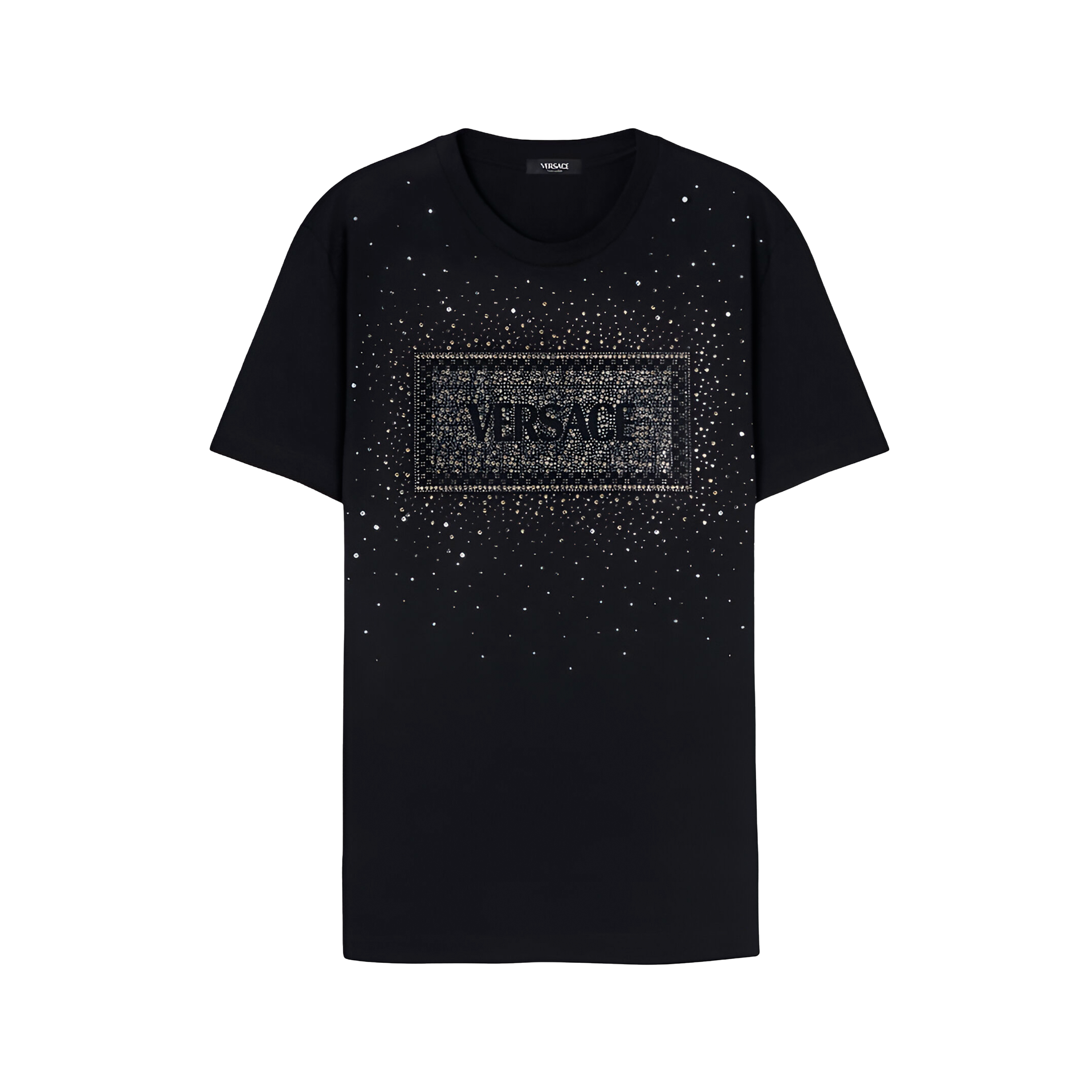 Camiseta Negra Versace Crystal