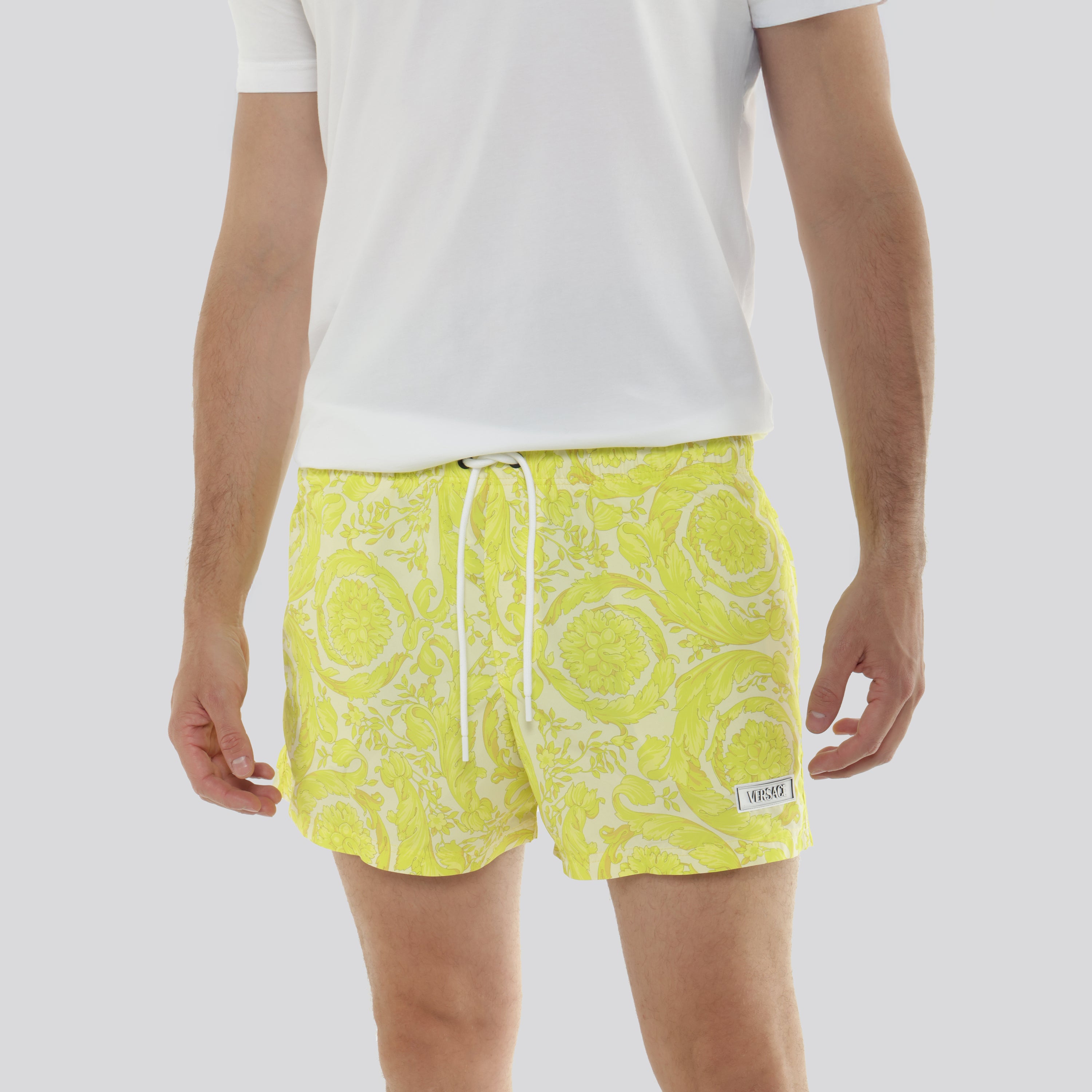 Pantaloneta Amarilla Versace Boroco