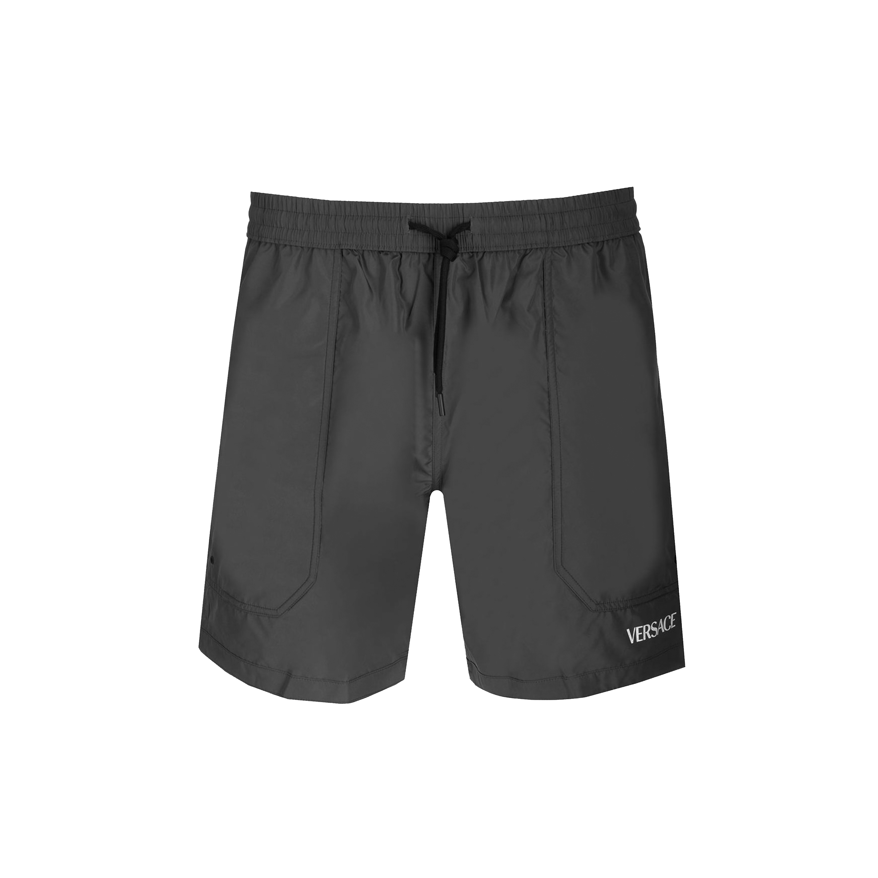 Pantaloneta Negra Versace Logo