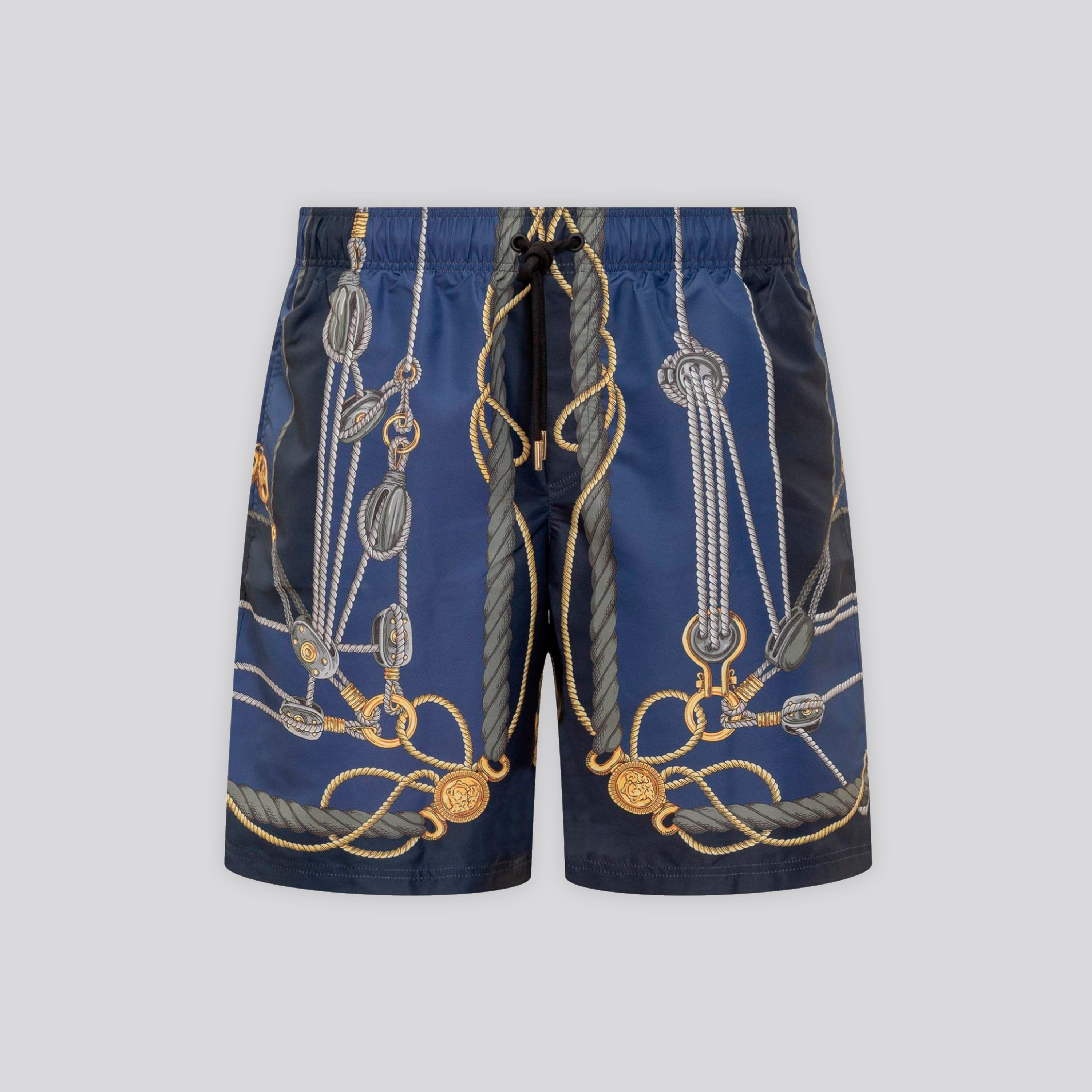 Pantaloneta Azul Versace