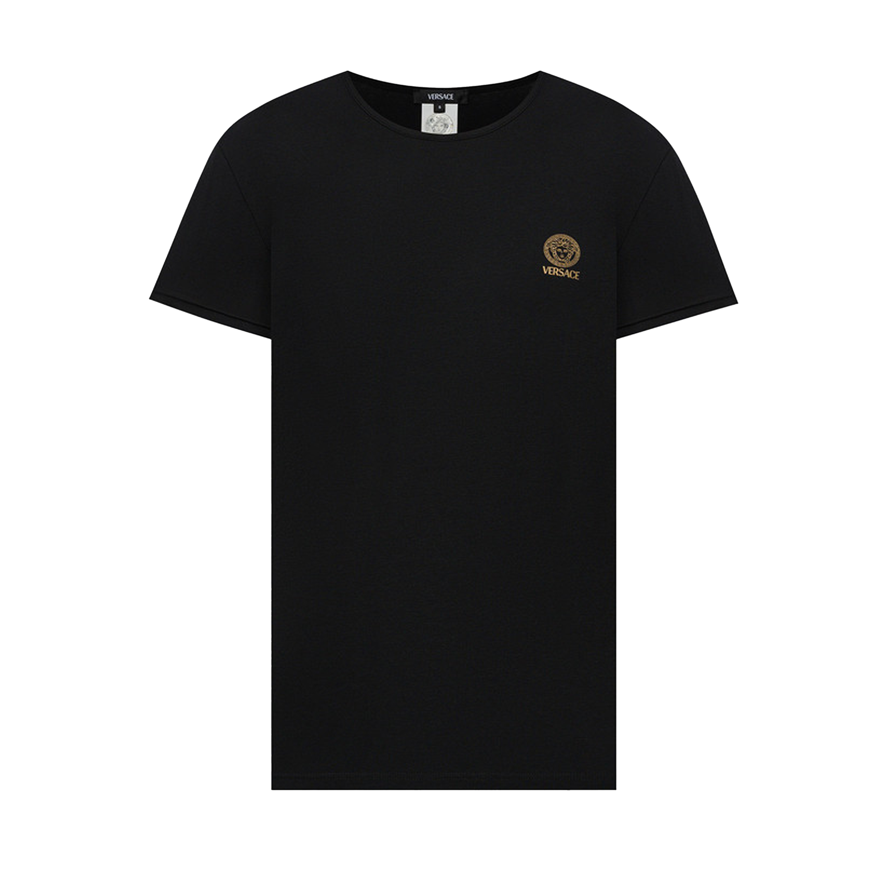 Camiseta Negra Versace Basic Medusa Underwear
