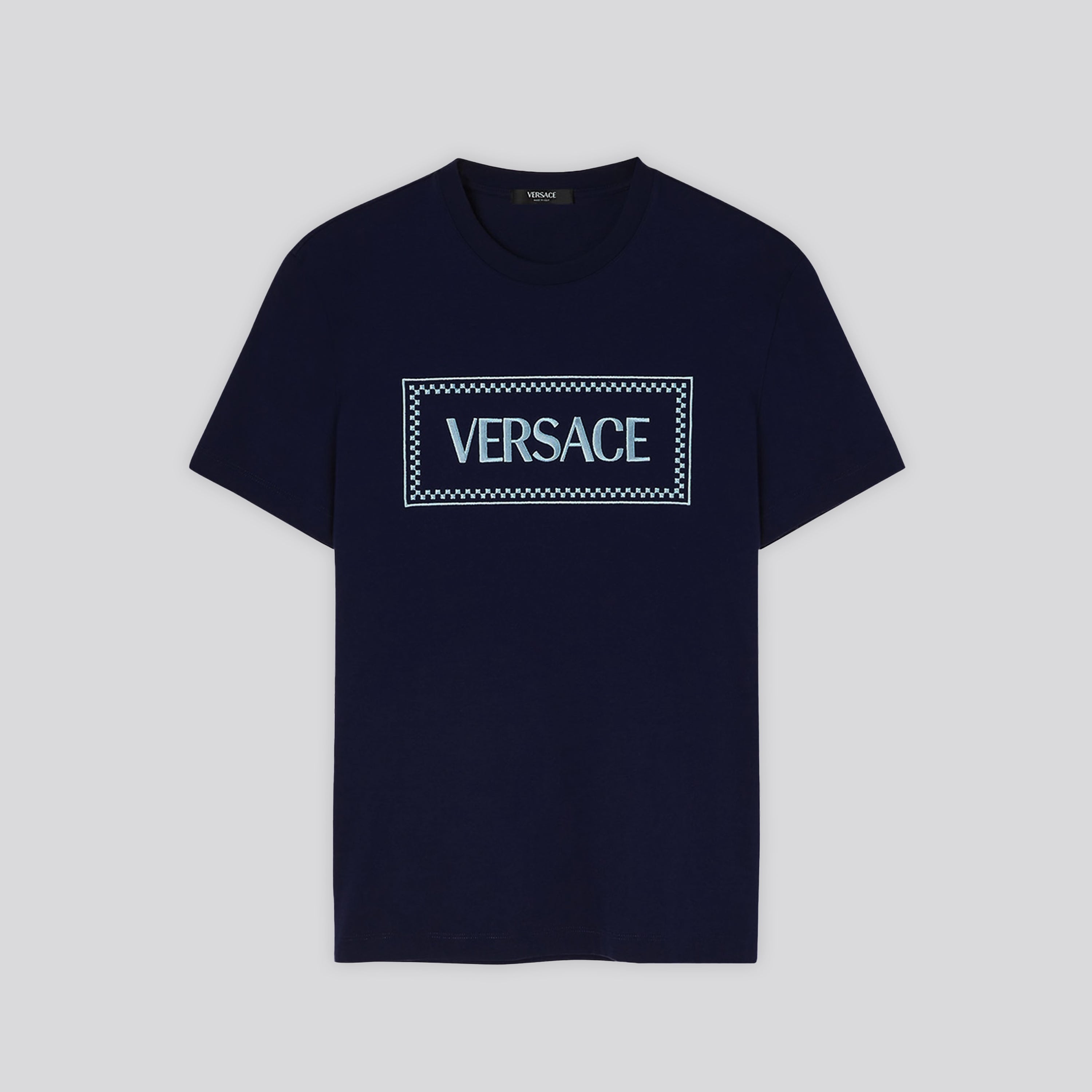 Camiseta Azul Versace Logo