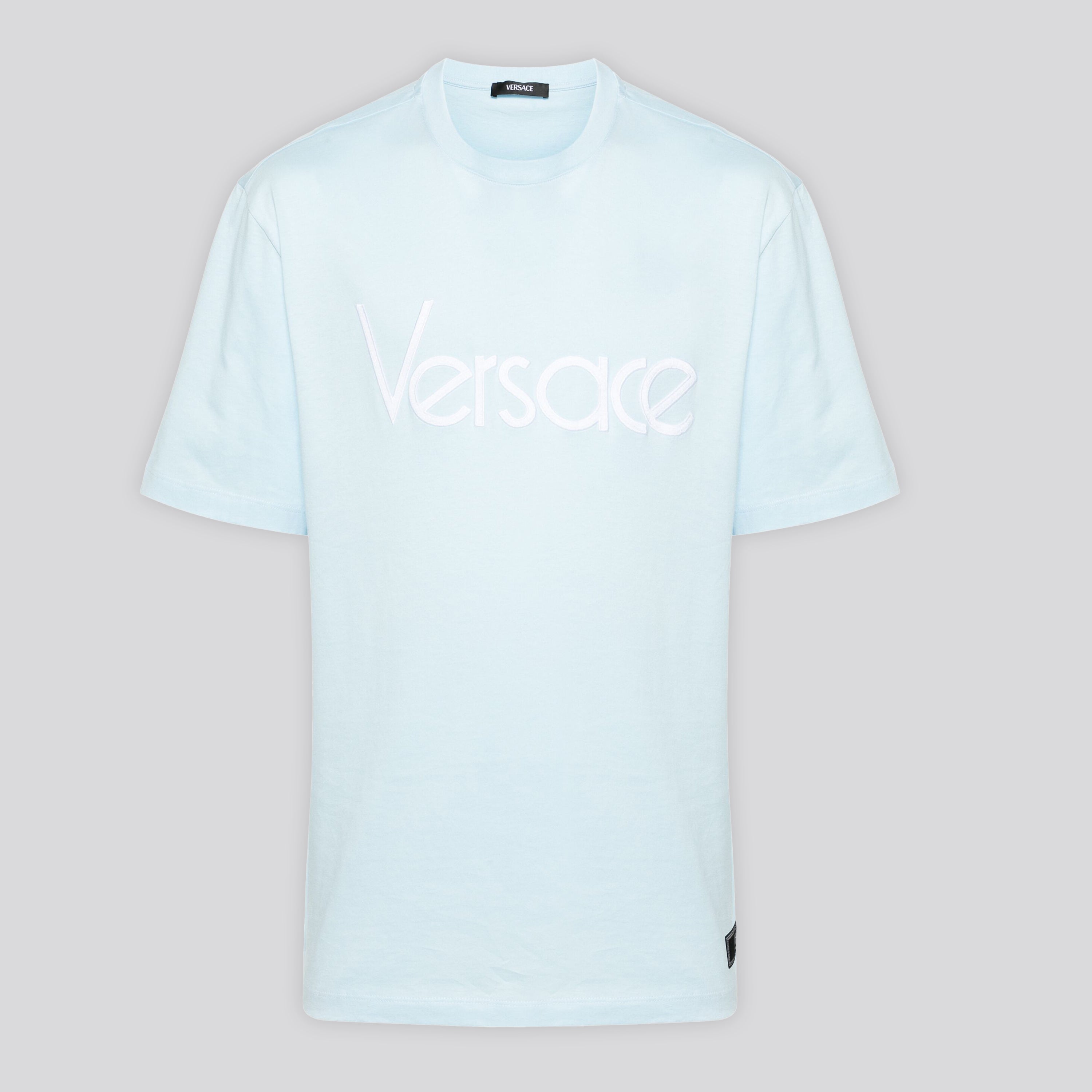 Camiseta Celeste Versace Logo