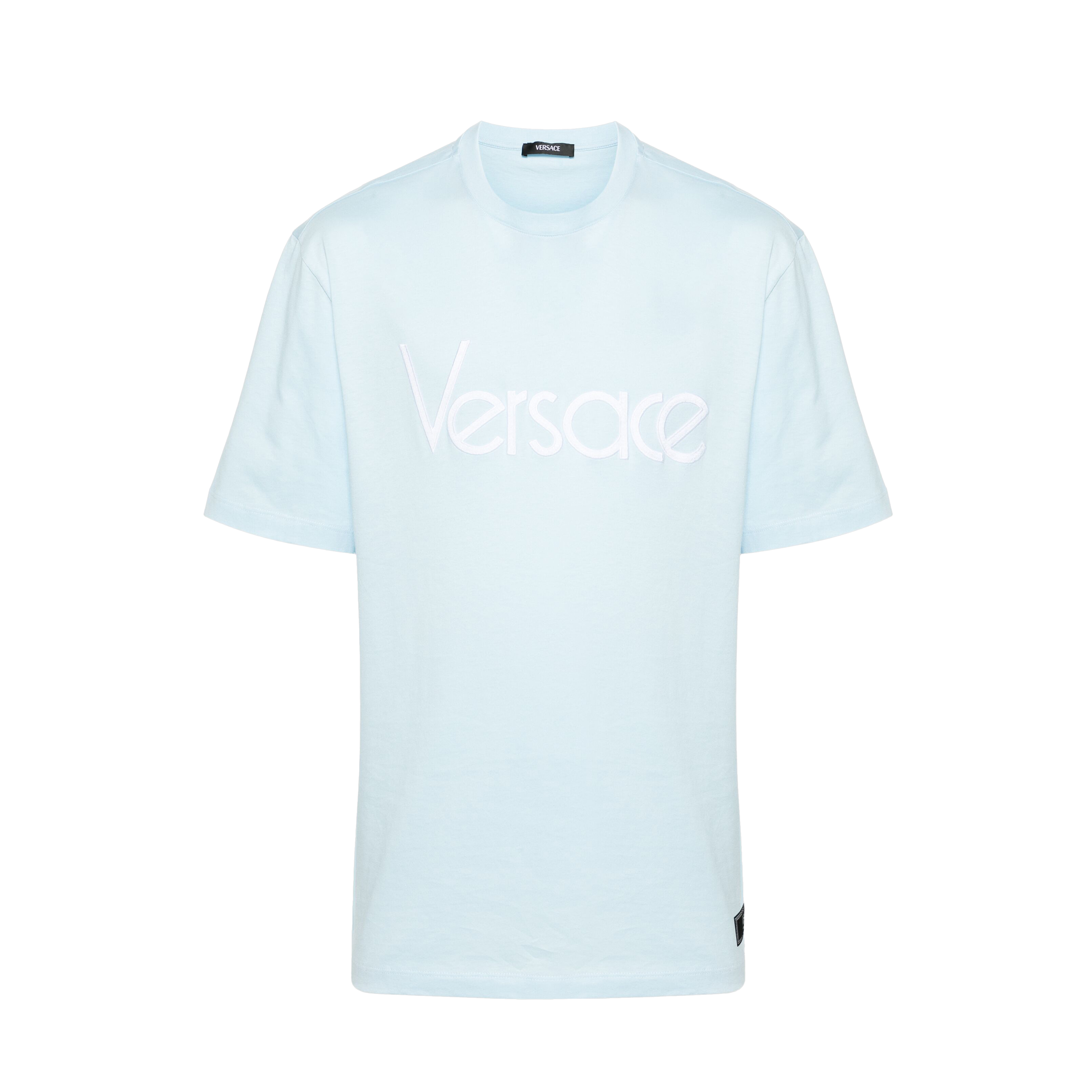 Camiseta Celeste Versace Logo