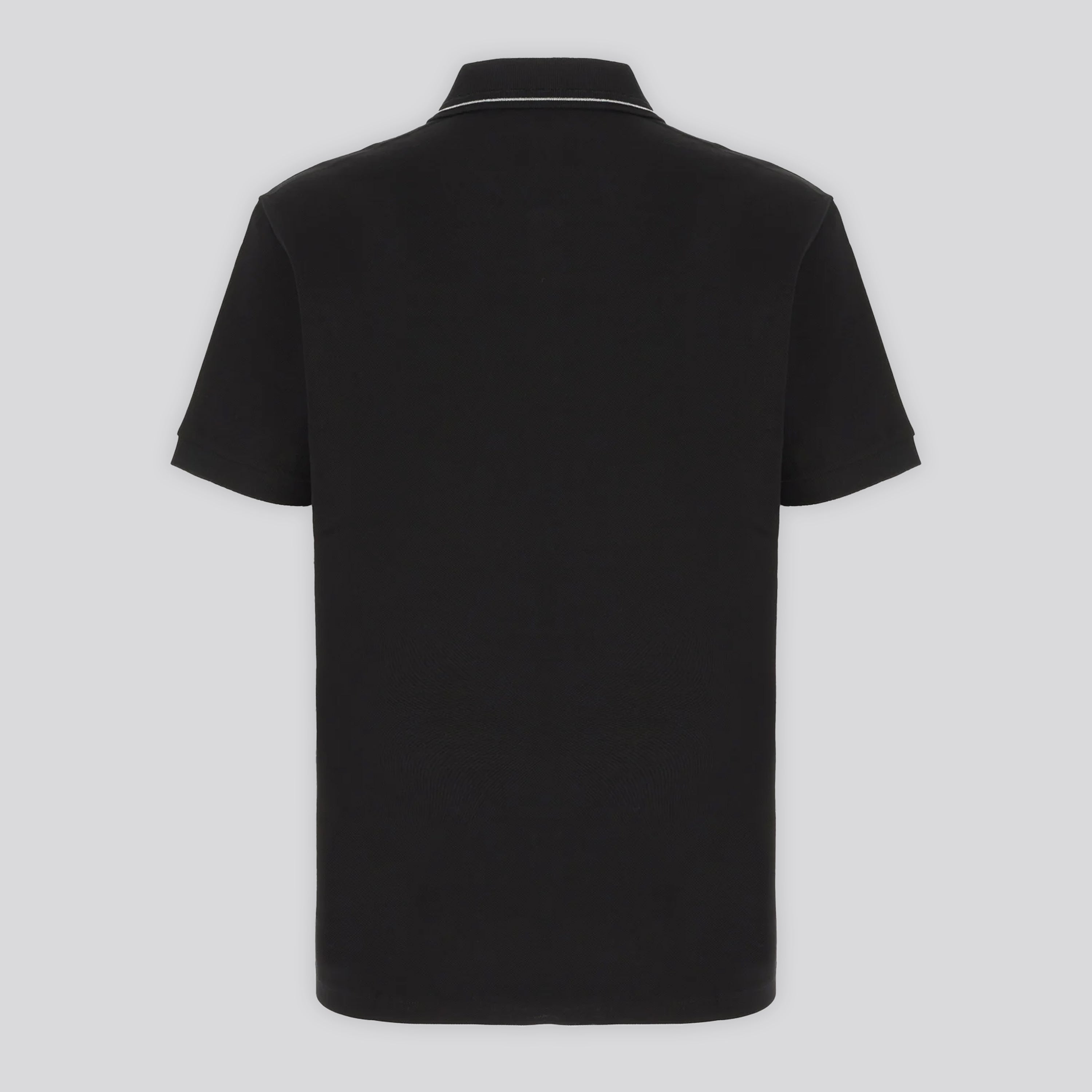 Camiseta Tipo Polo Negro Versace Logo