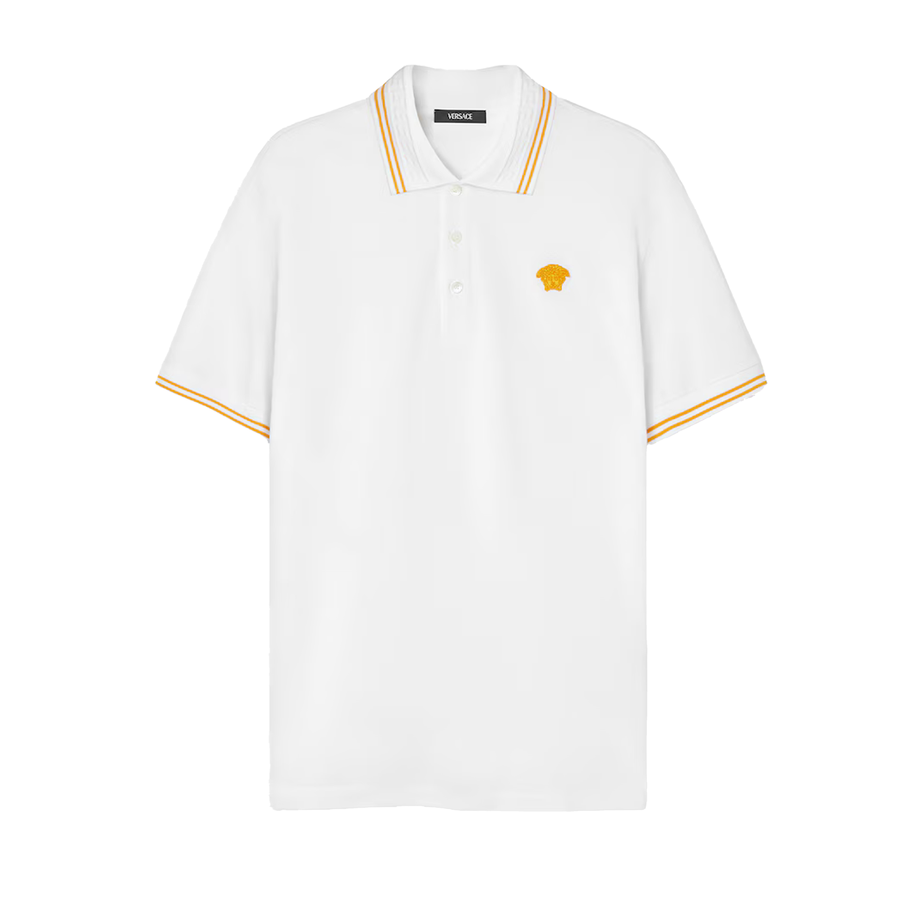 Camiseta Tipo Polo Negra Versace Medusa