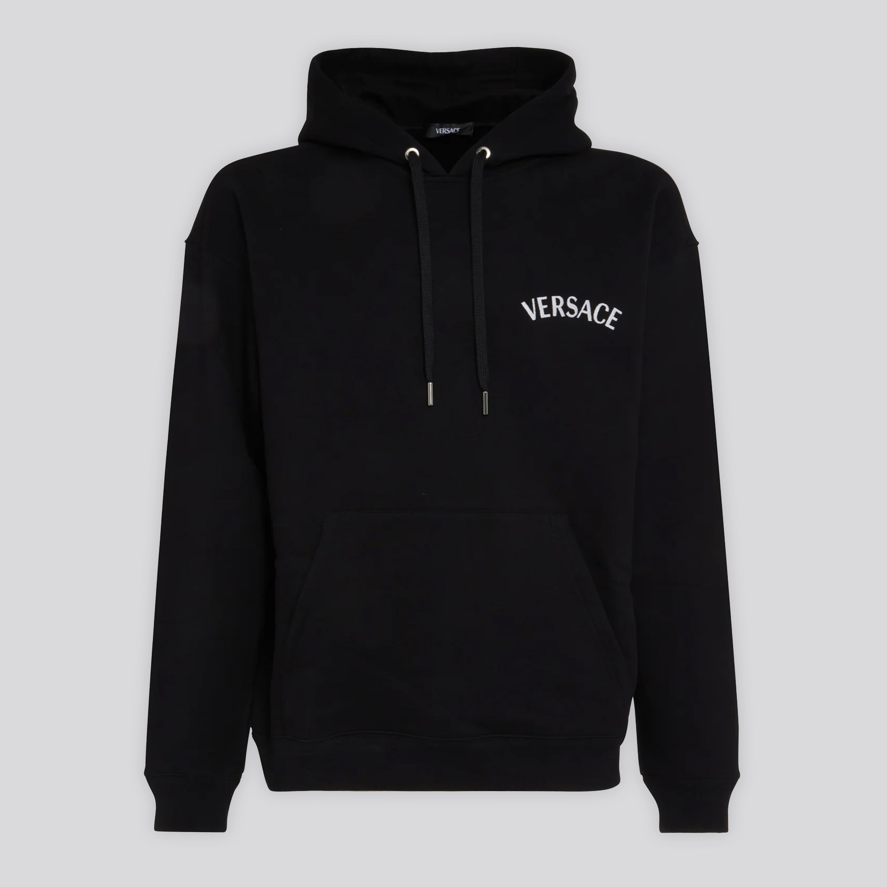 Buzo Tipo Hoodie Negro Versace Logo