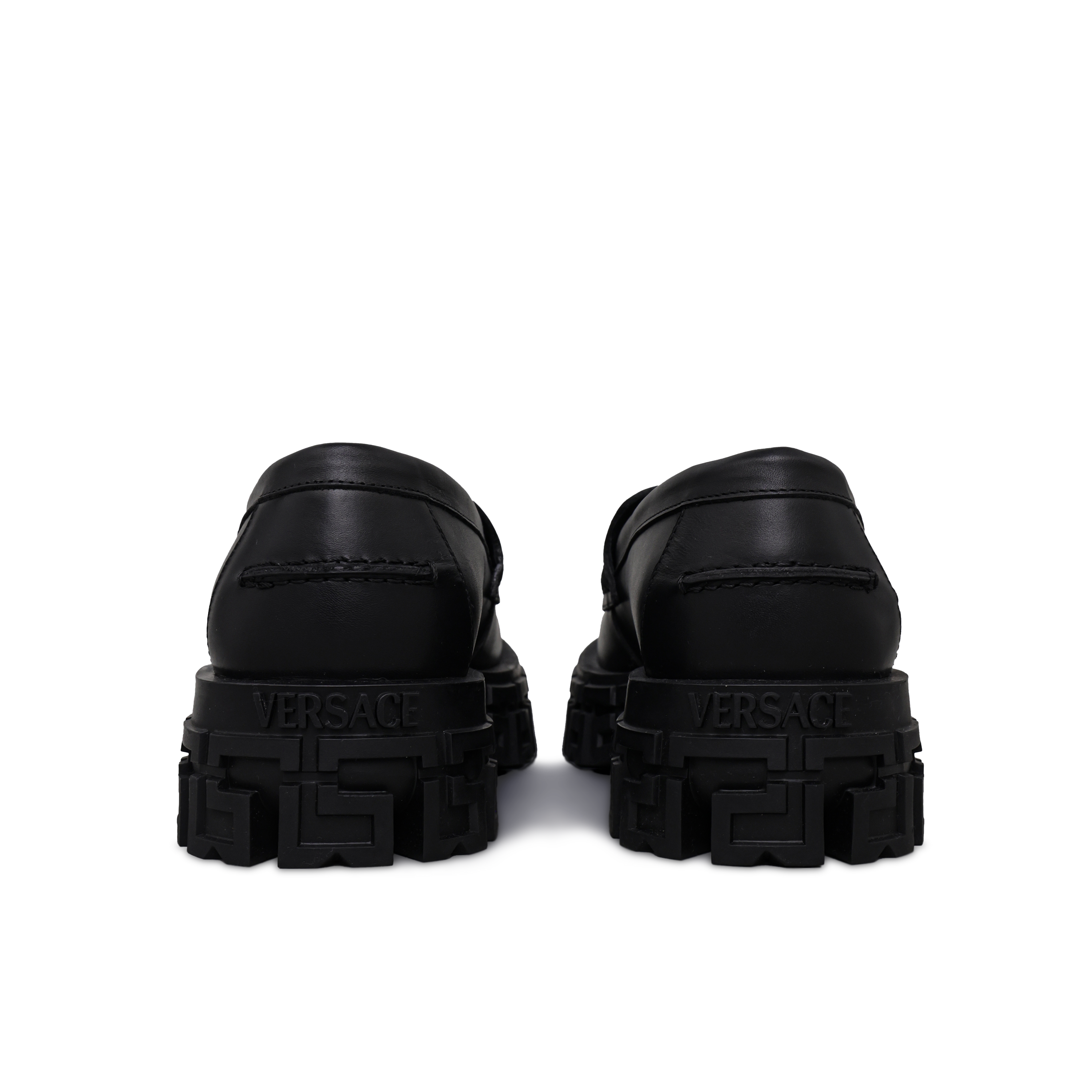 Zapatos Negro Versace Greca