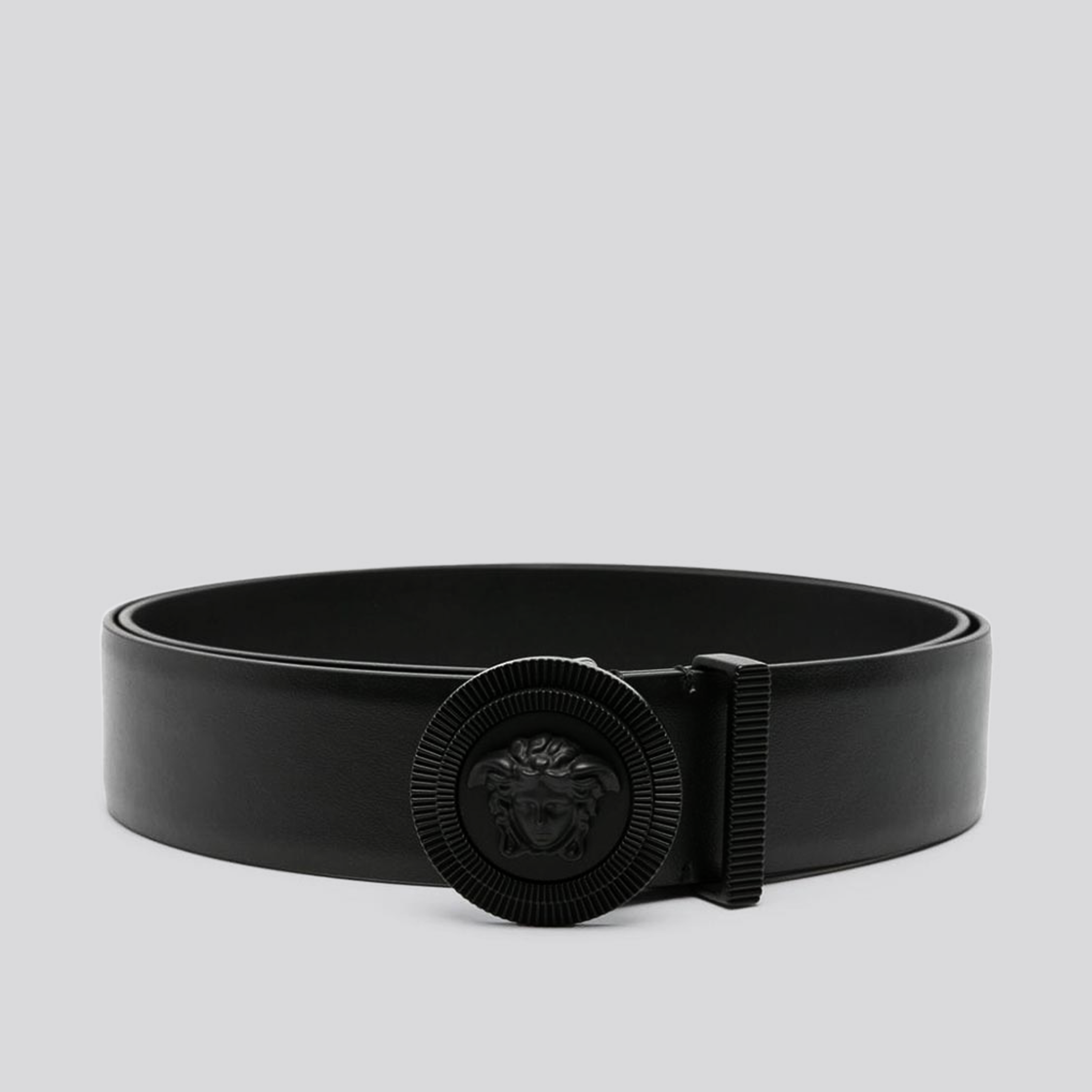 Cinturón Negro Versace Negro Medusa