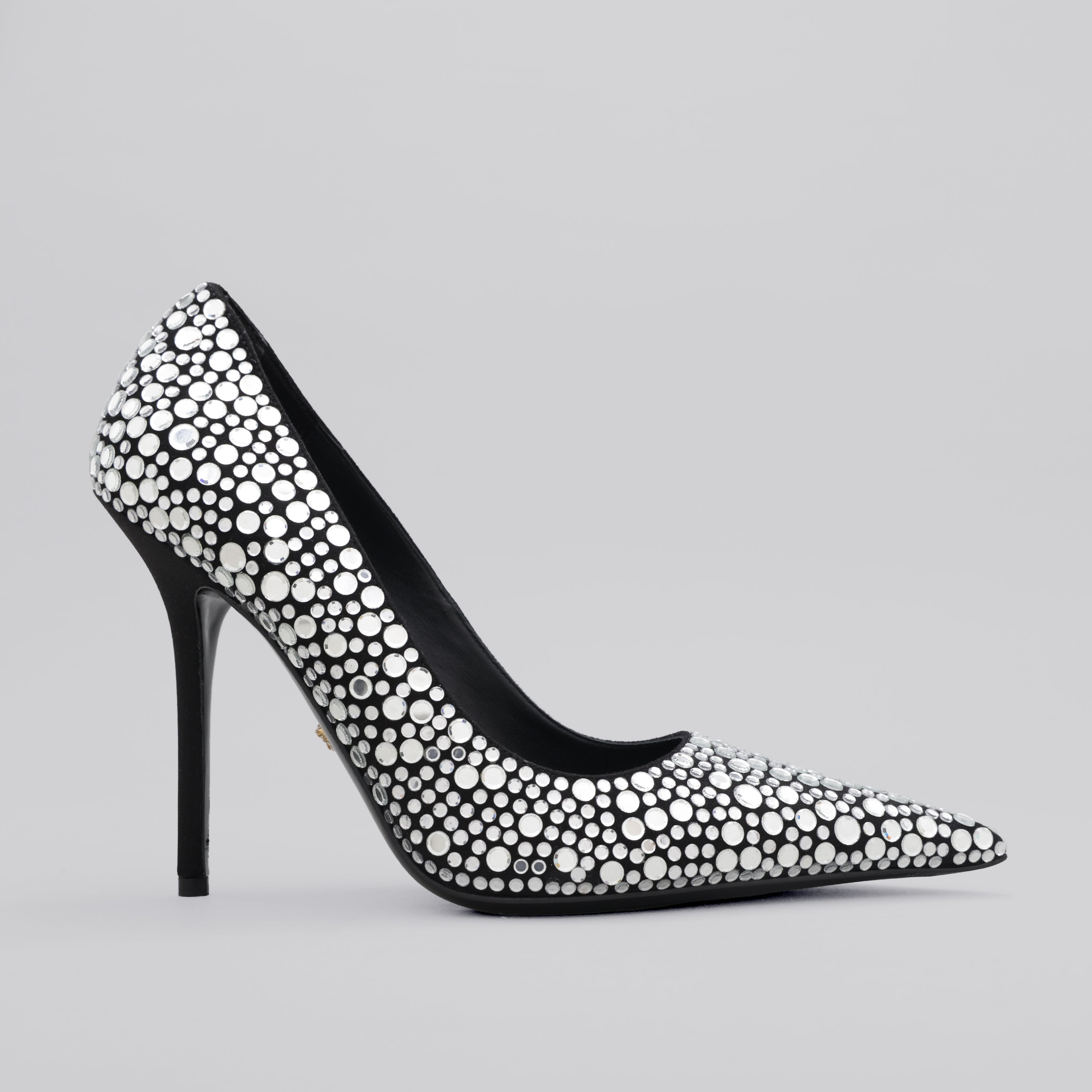 Tacones Negro Versace Crystals