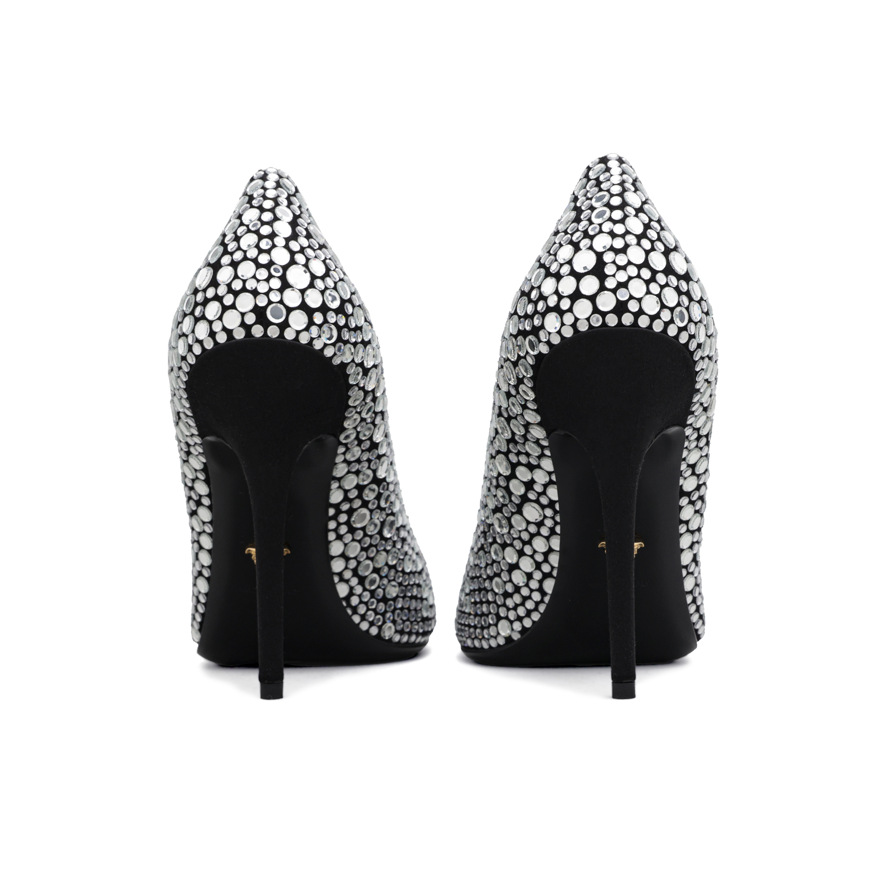 Tacones Negro Versace Crystals
