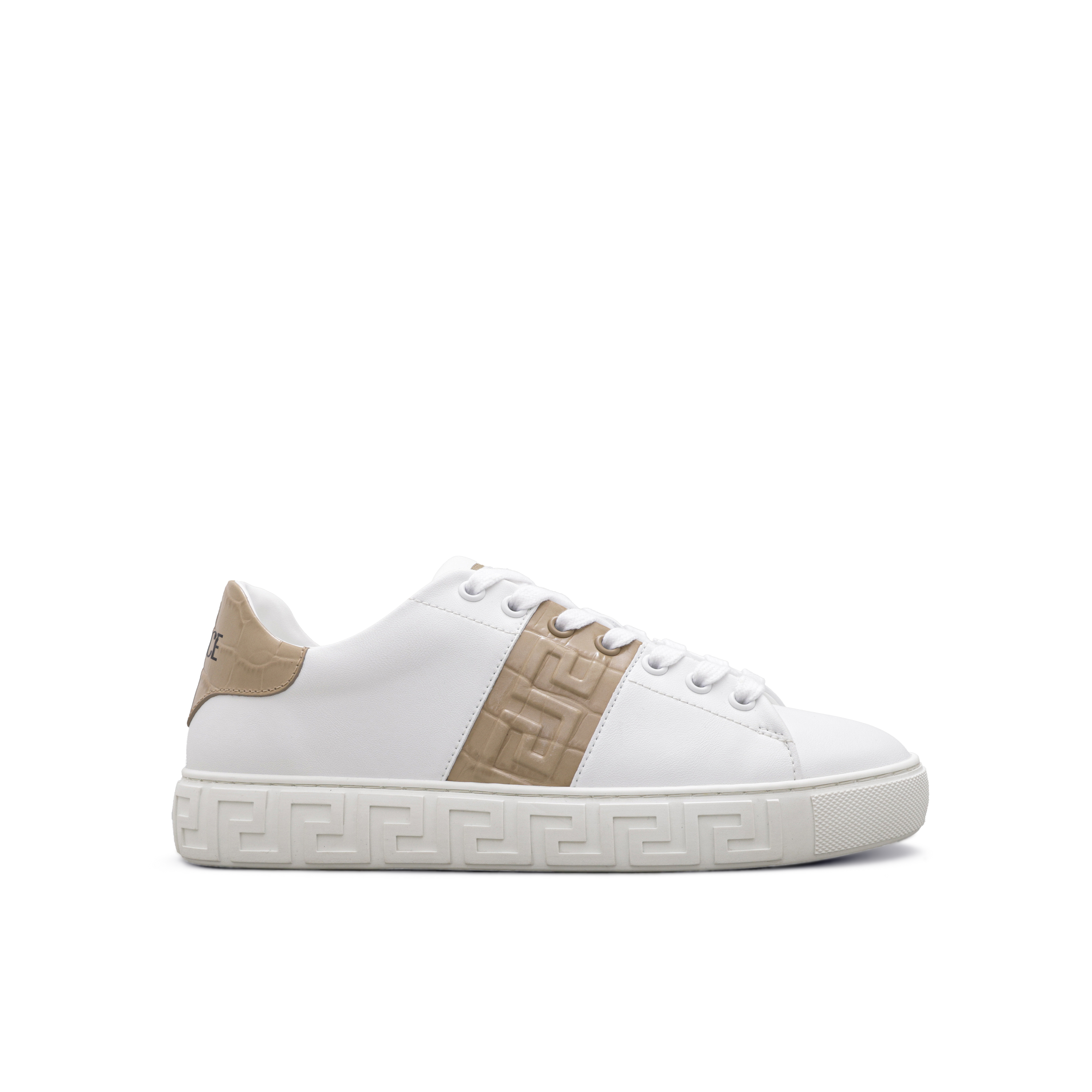 Sneakers Blancos Versace Brow Crystal Greca