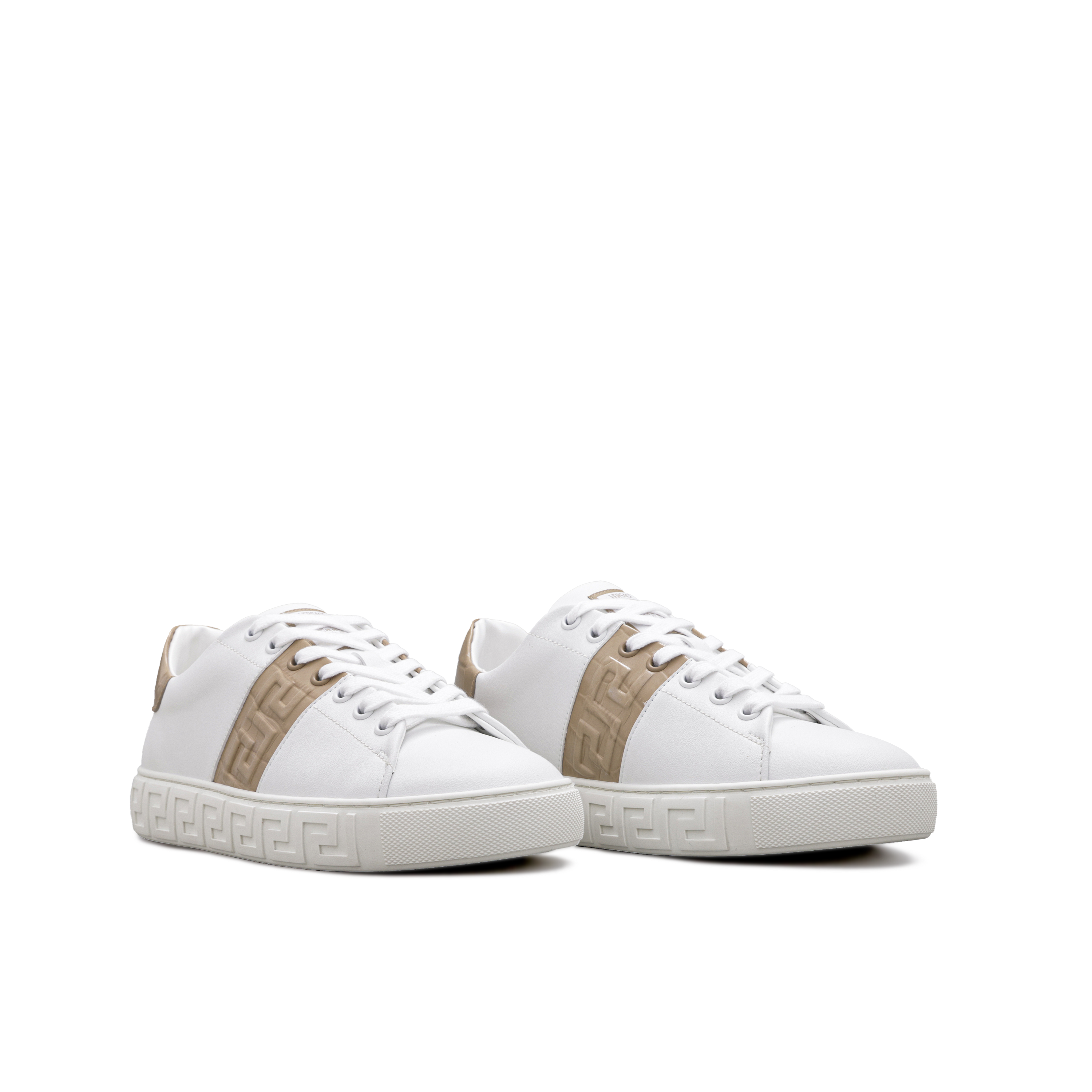 Sneakers Blancos Versace Brow Crystal Greca