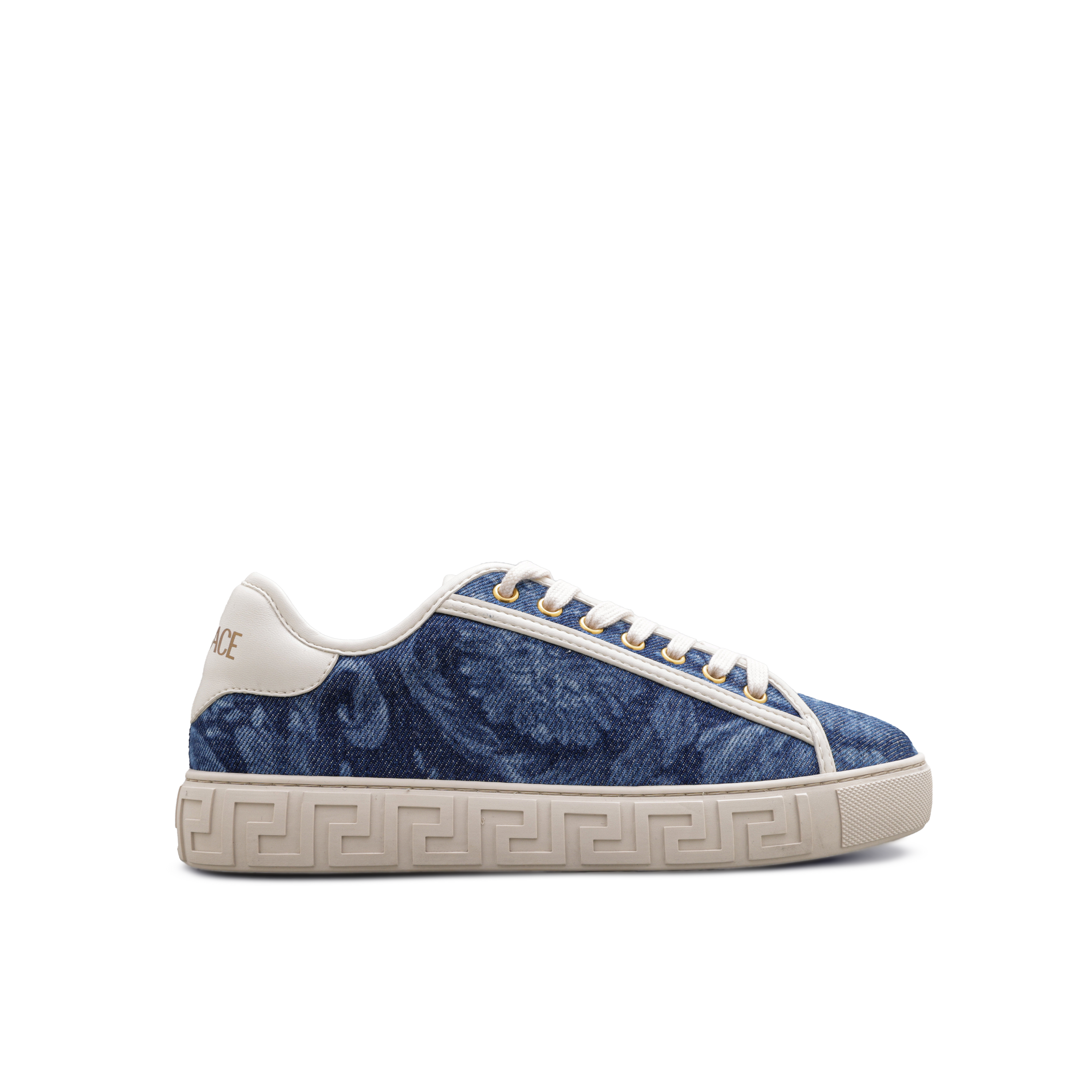 Sneakers Azul Versace Grecca