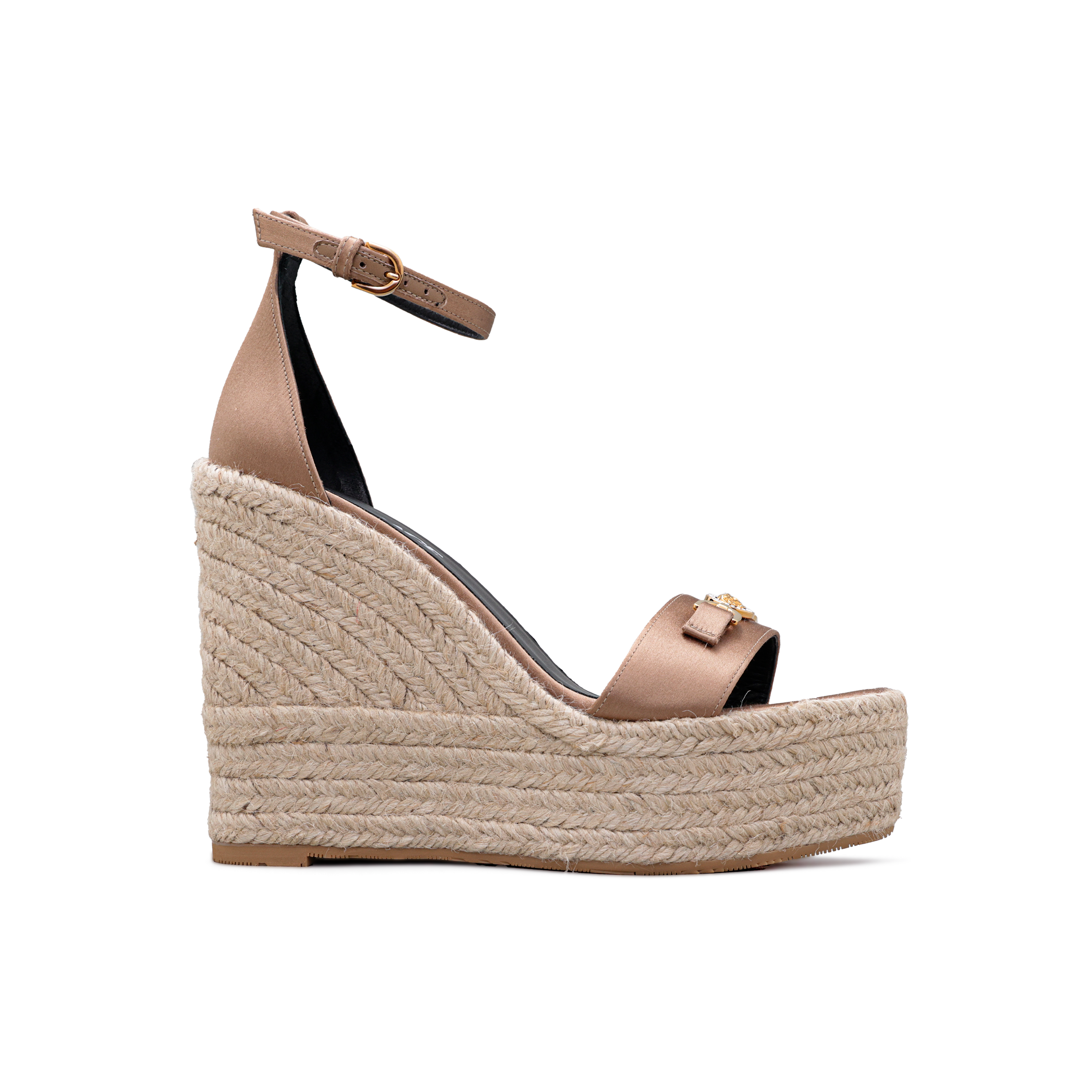 Sandalias Beige Versace Medusa Plaque