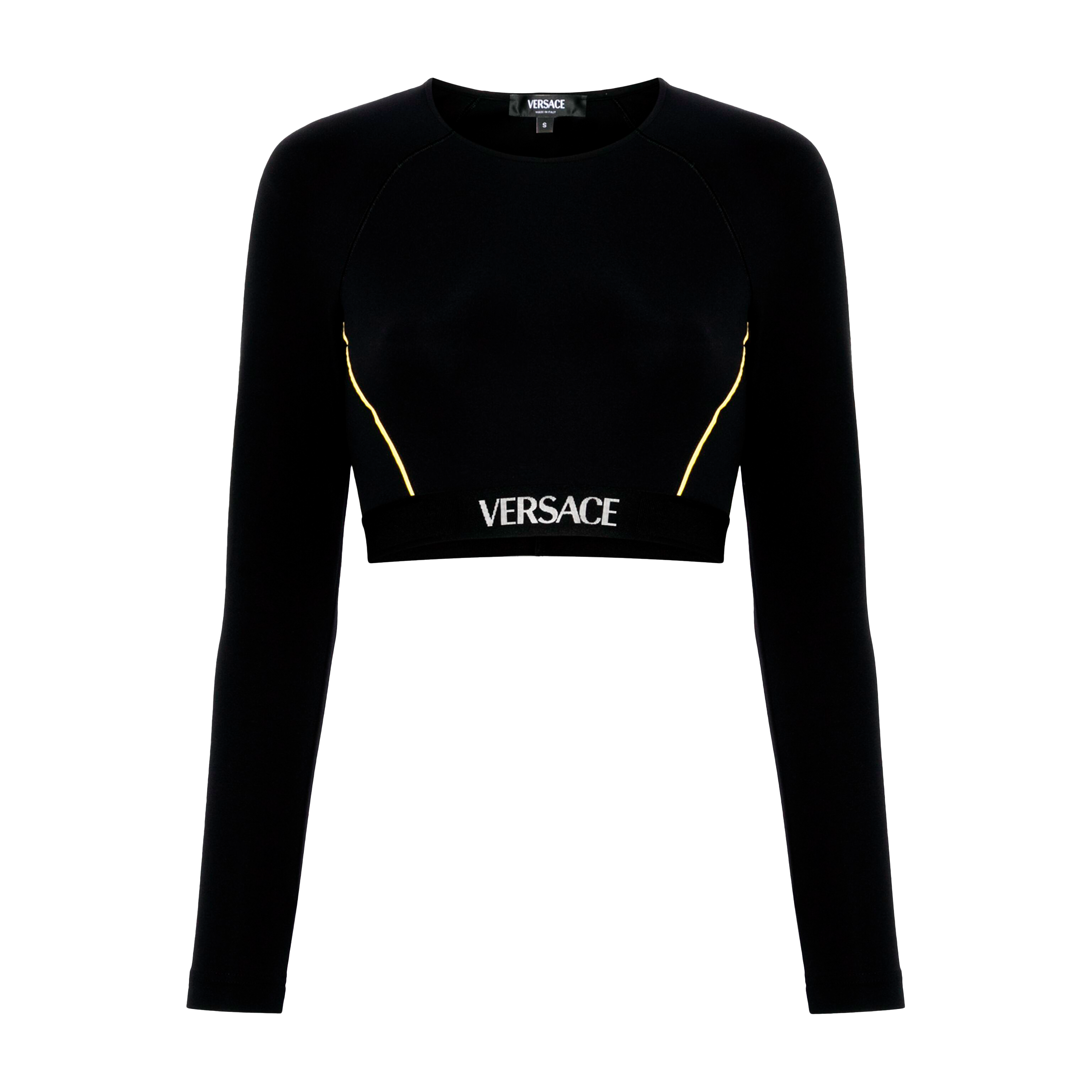 Top Negro Versace Logo Band