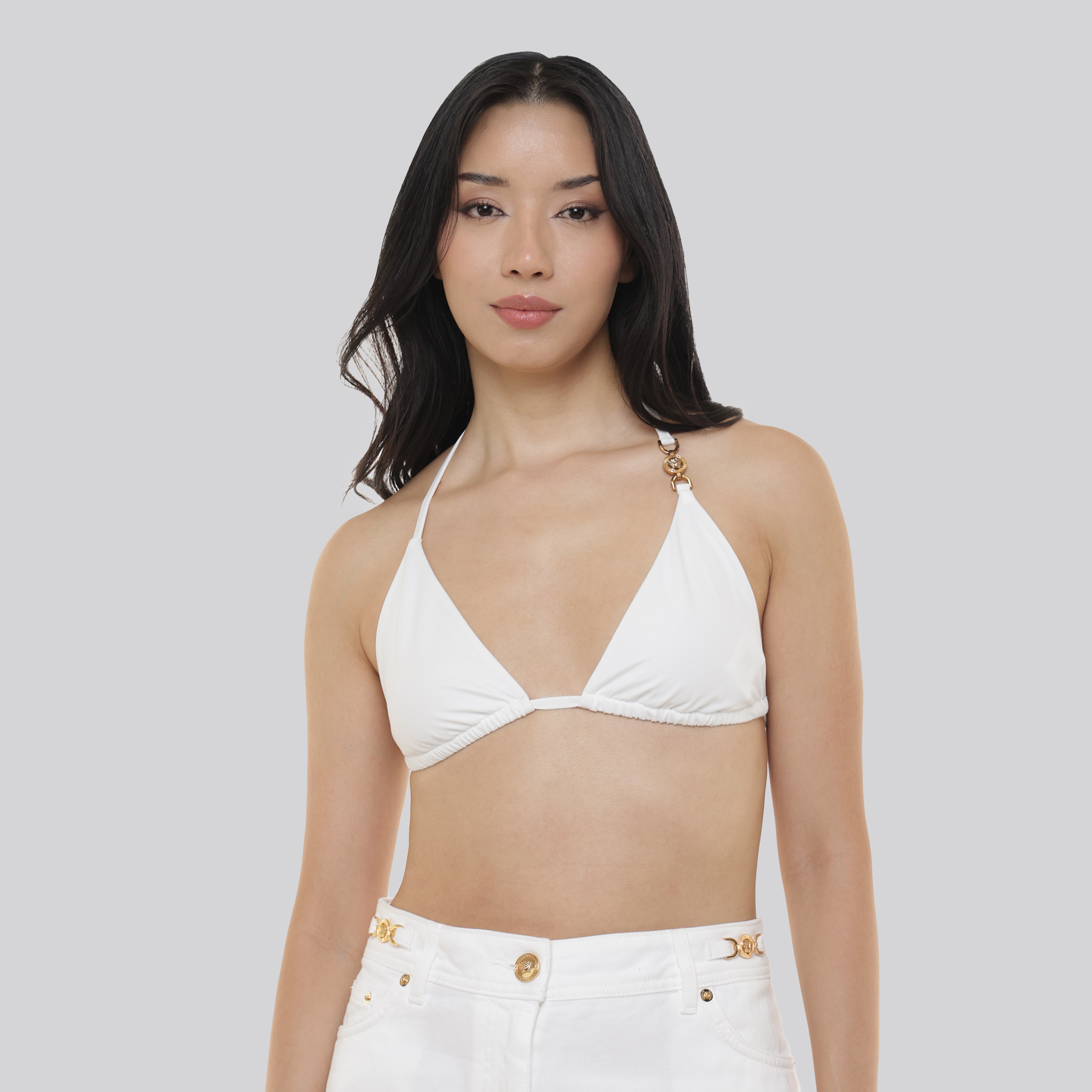 Bikini Blanco Versace Top