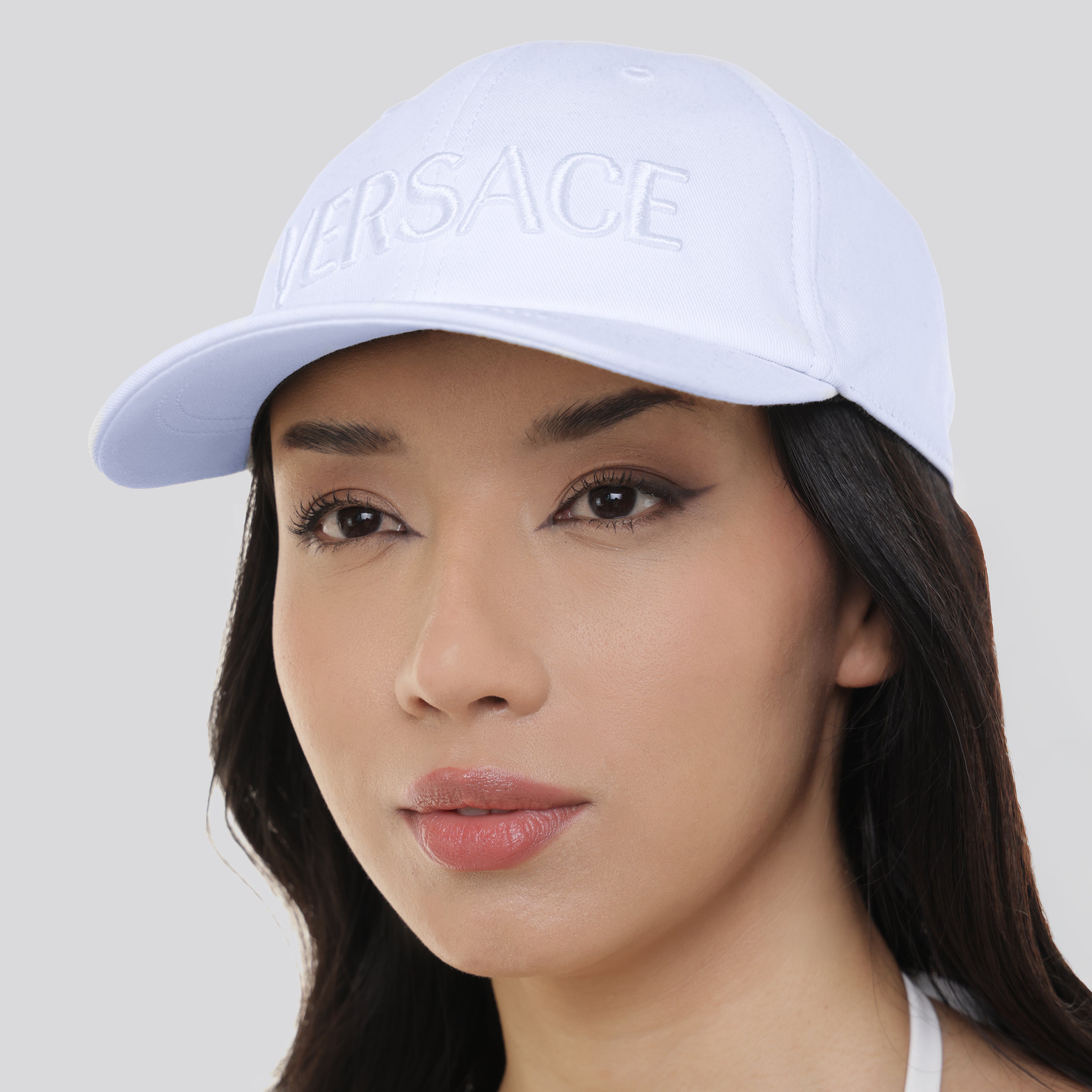 Gorra Blanca Versace Blanco Logo