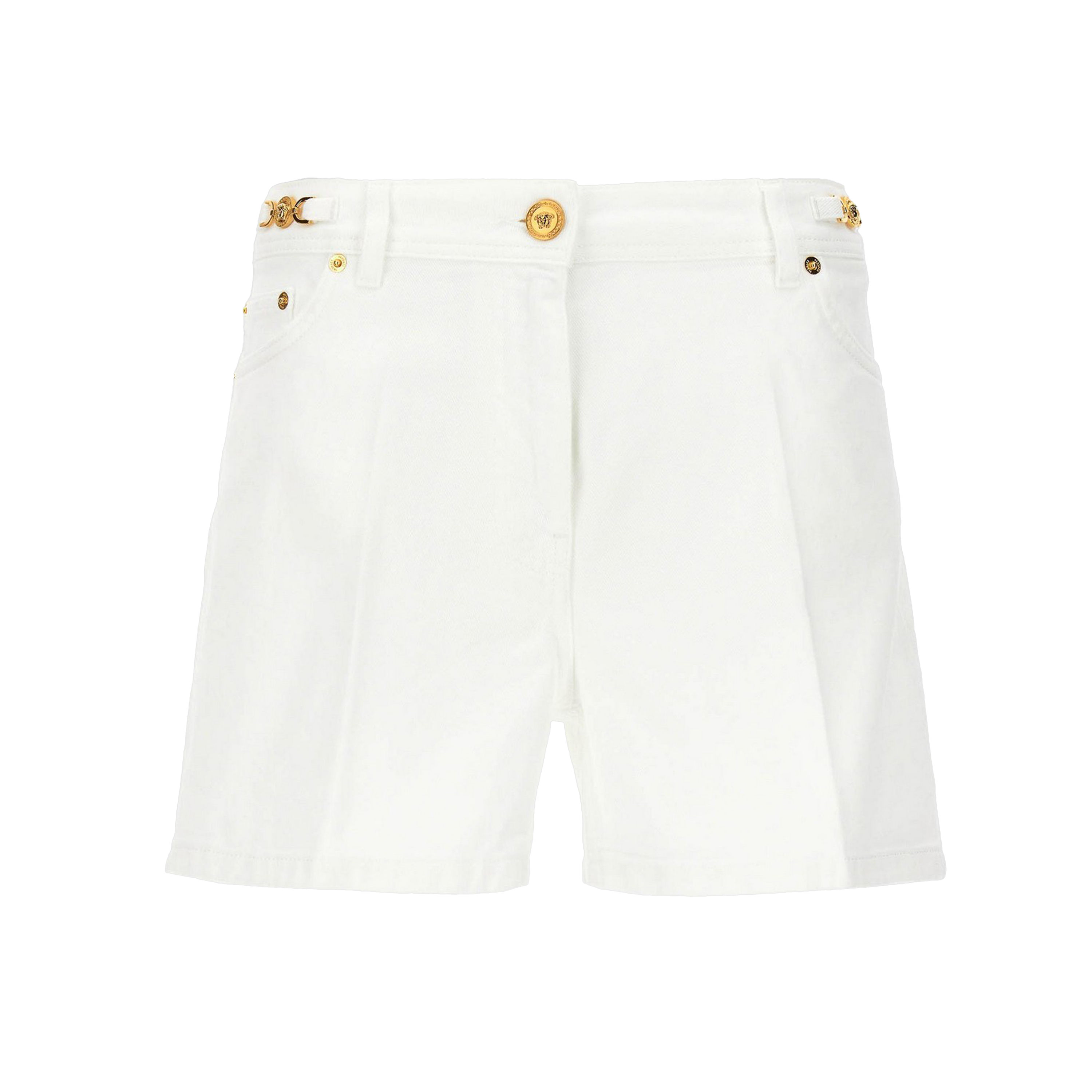 Shorts Blanco Versace Plaque