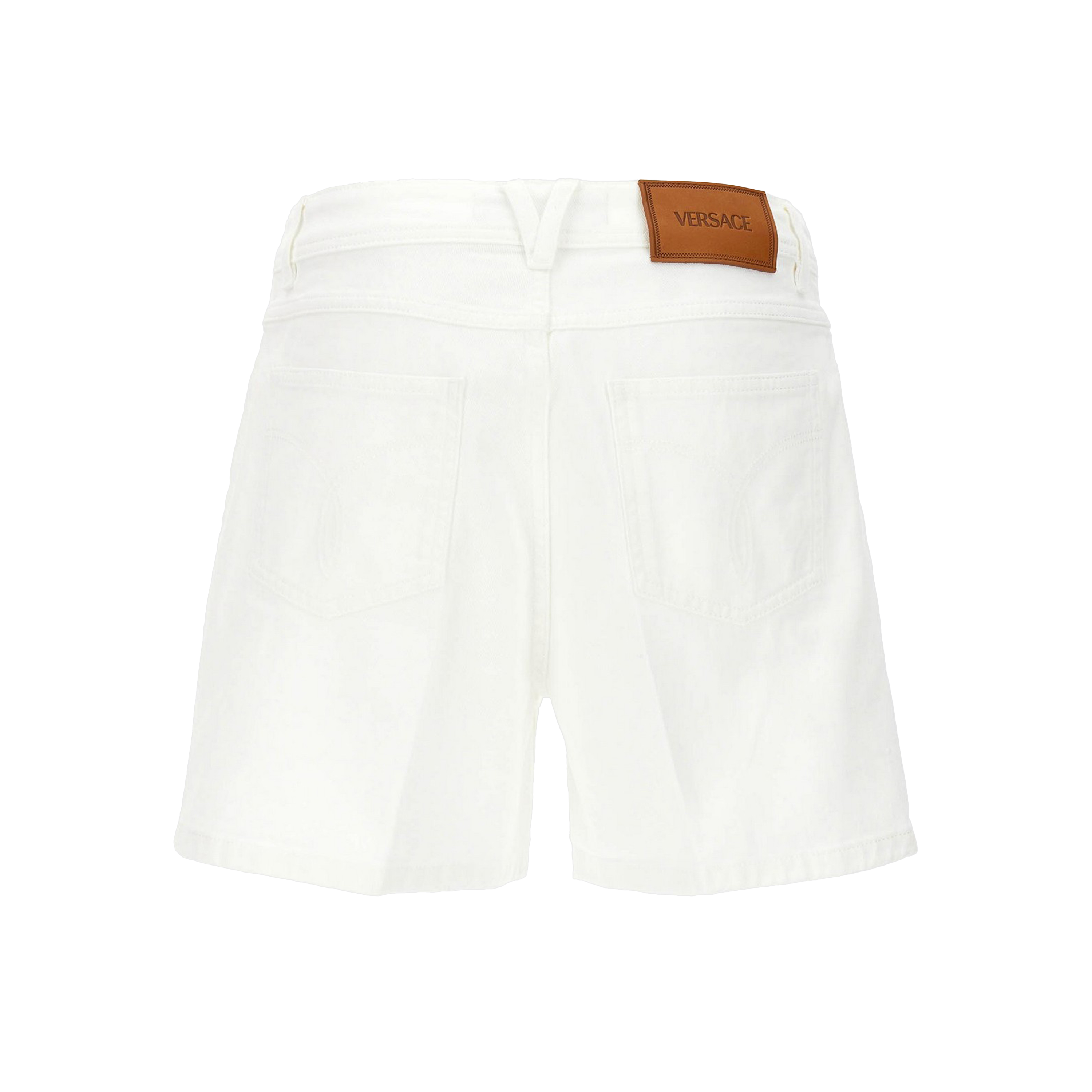 Shorts Blanco Versace Plaque