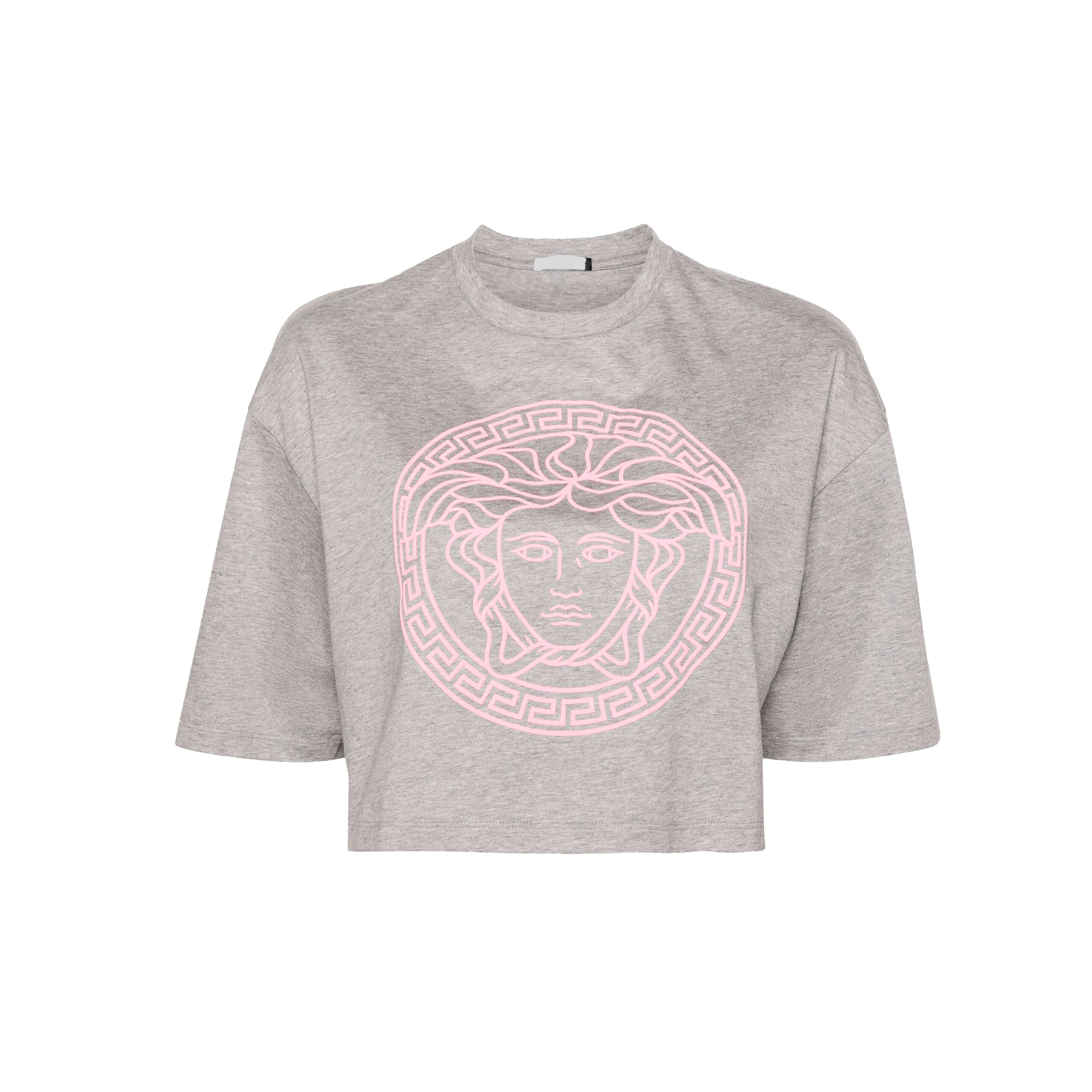 Camiseta Gris Versace Pink Medusa