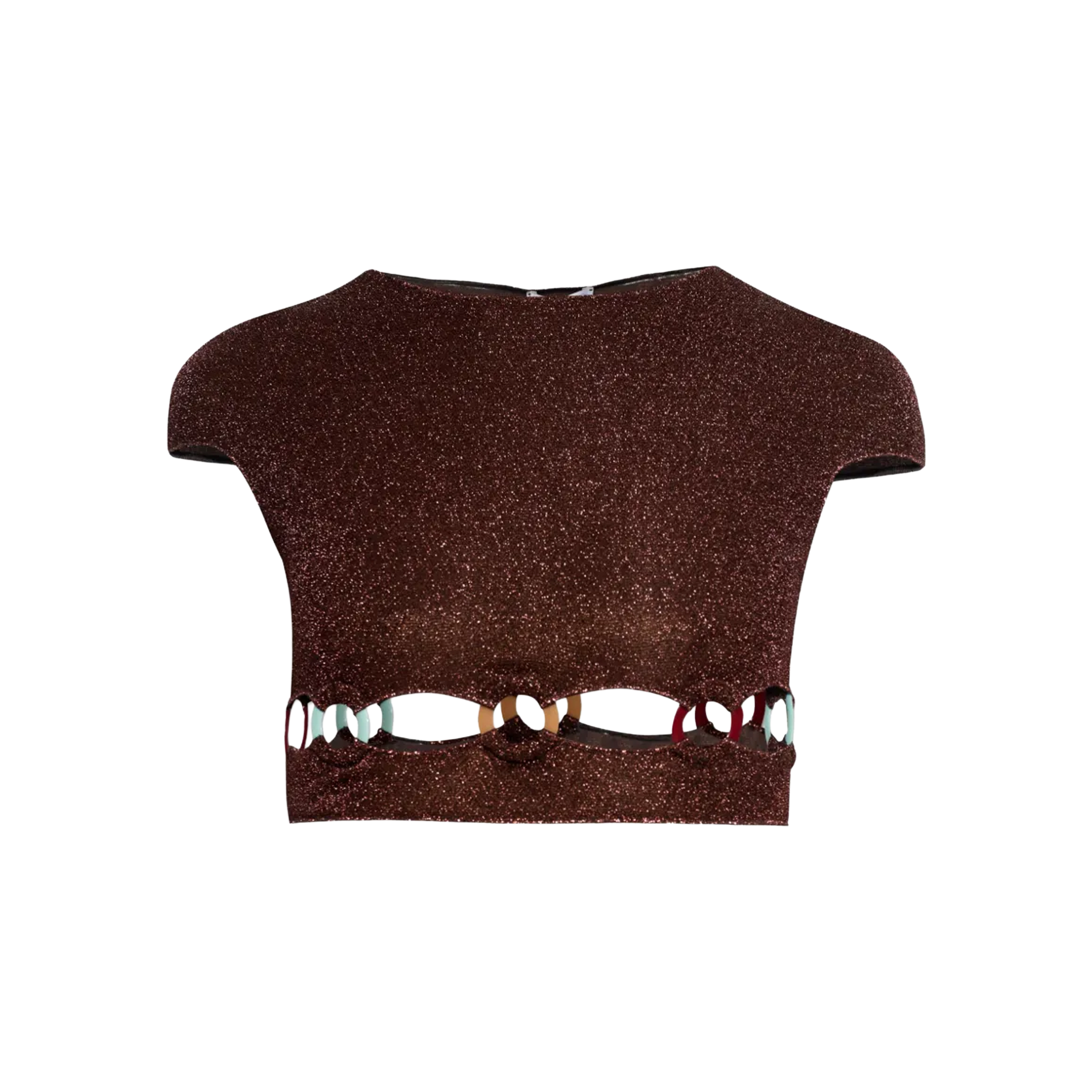 Top Chocolate Oséree Lumiere Multi Ring 70s