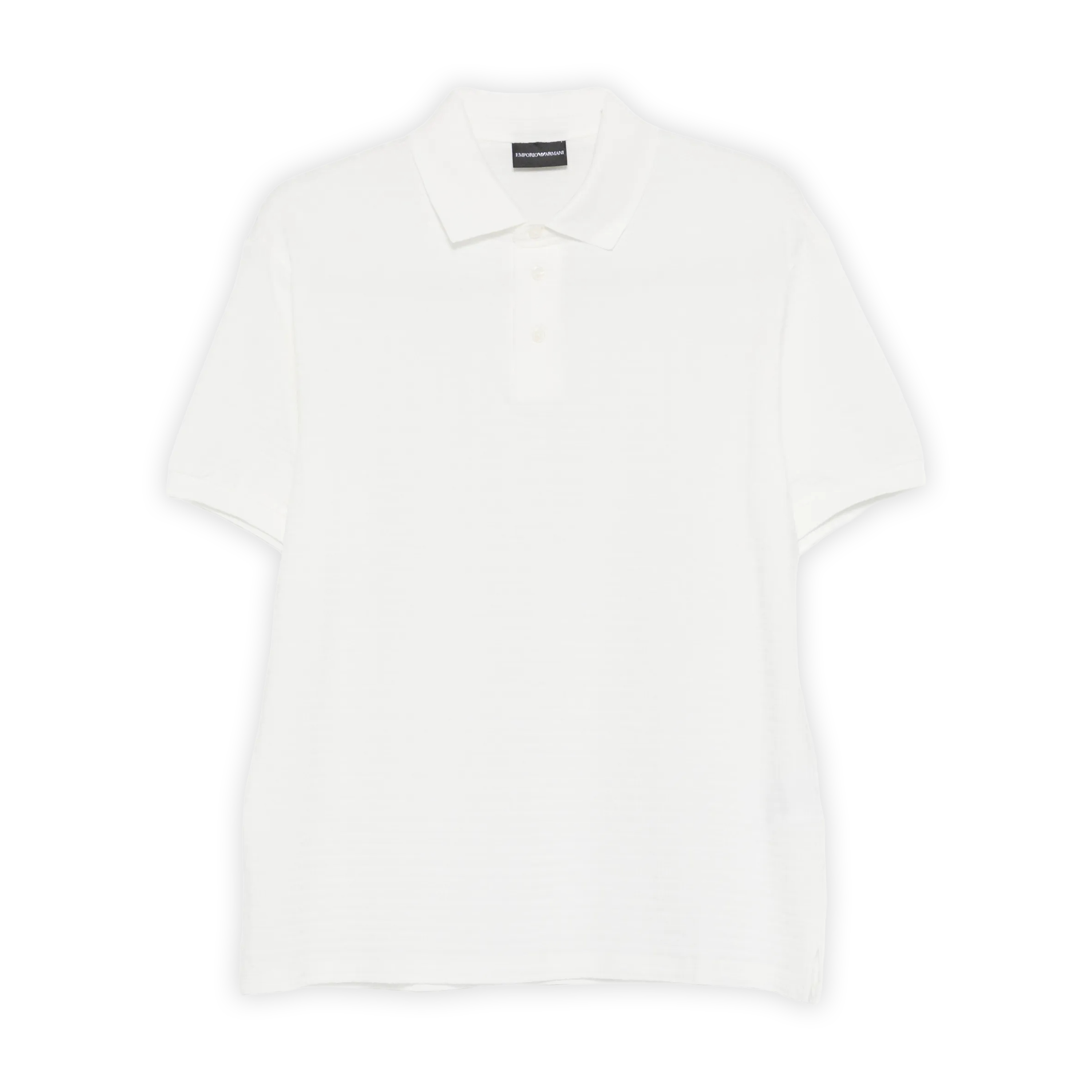 Camiseta Tipo Polo Blanco Armani Over Logo
